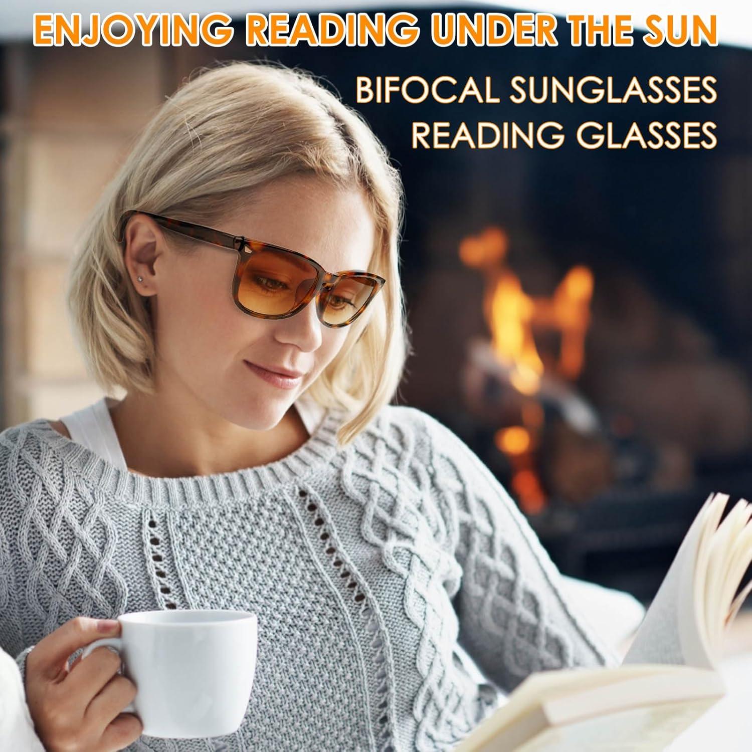 Gafas de sol bifocales UV400 para mujeres - 3 paquetes