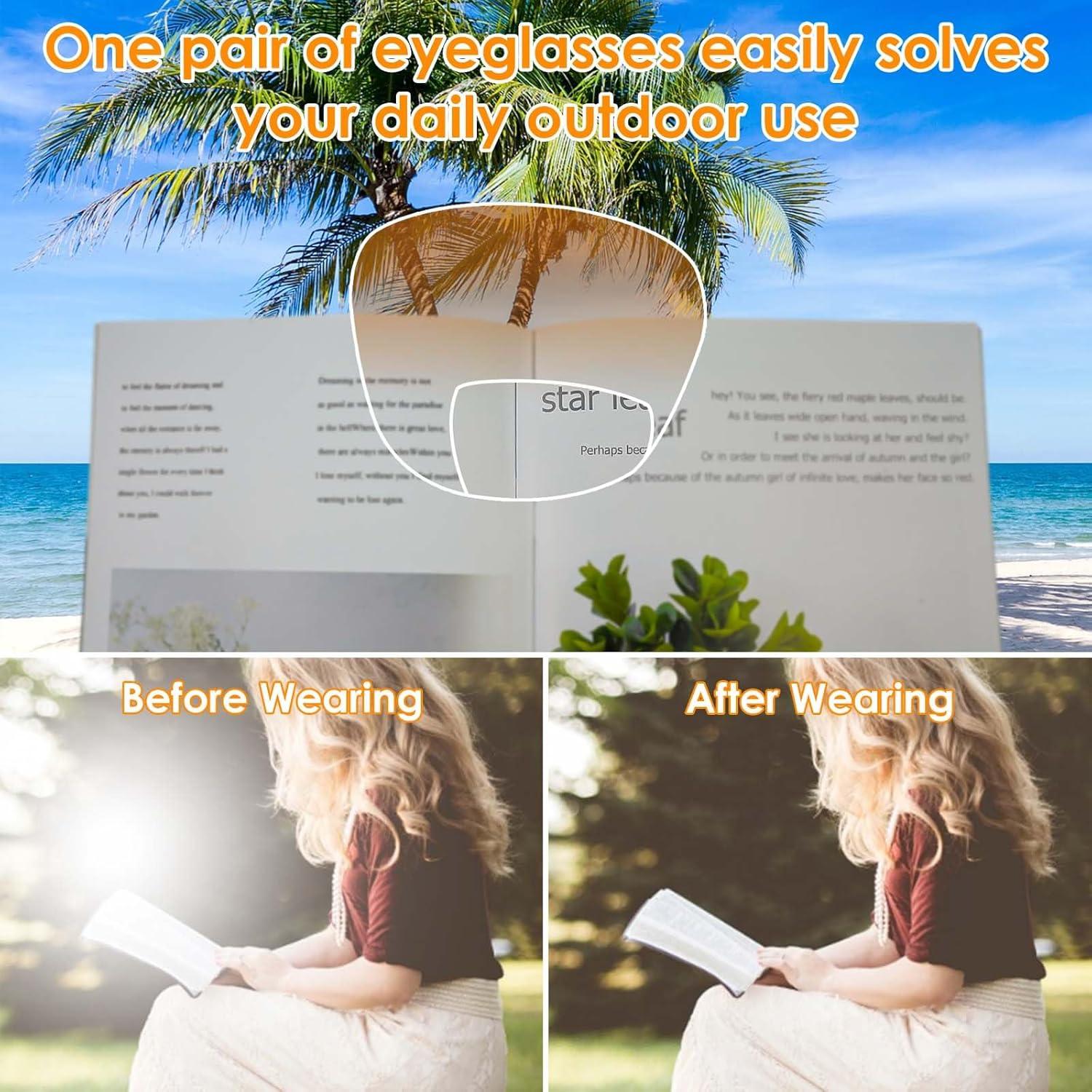 Gafas de sol bifocales UV400 para mujeres - 3 paquetes