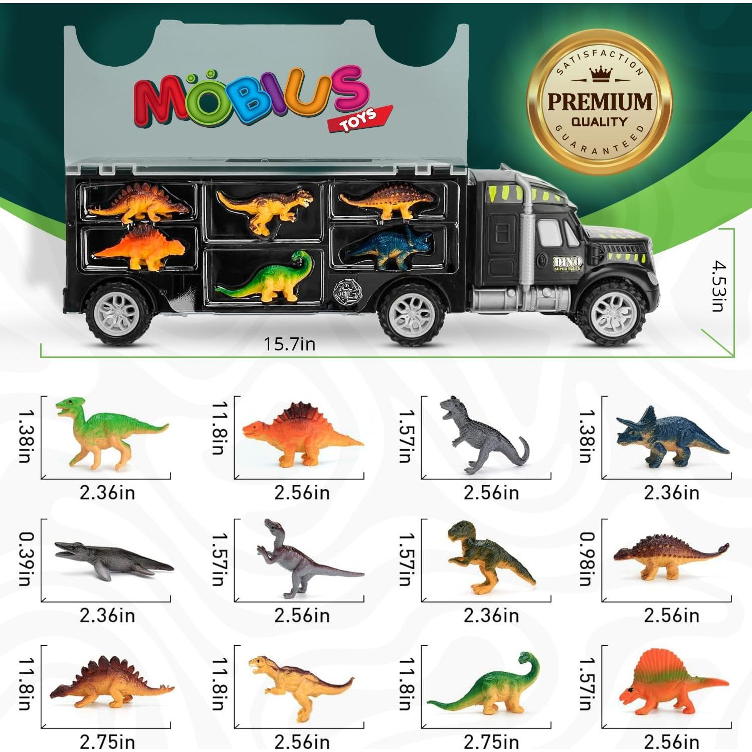 Transportador de Dinosaurios MOBIUS con 12 Figuras