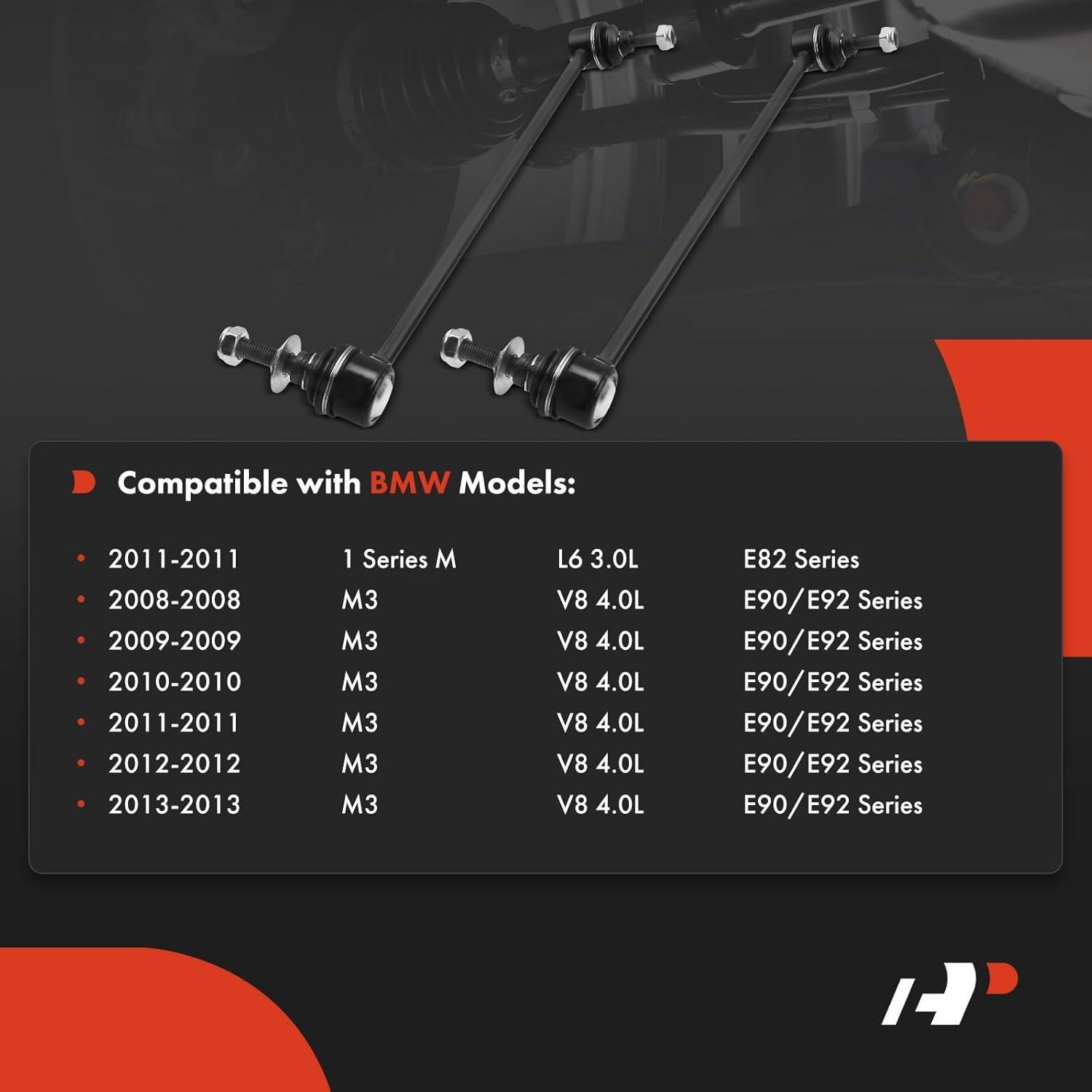 Enlaces de Barra Estabilizadora Delantera A-Premium para BMW M