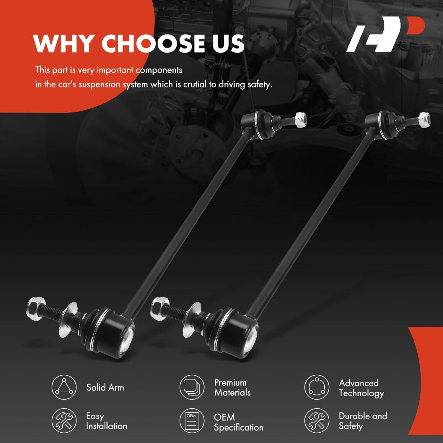 Enlaces de Barra Estabilizadora Delantera A-Premium para BMW M