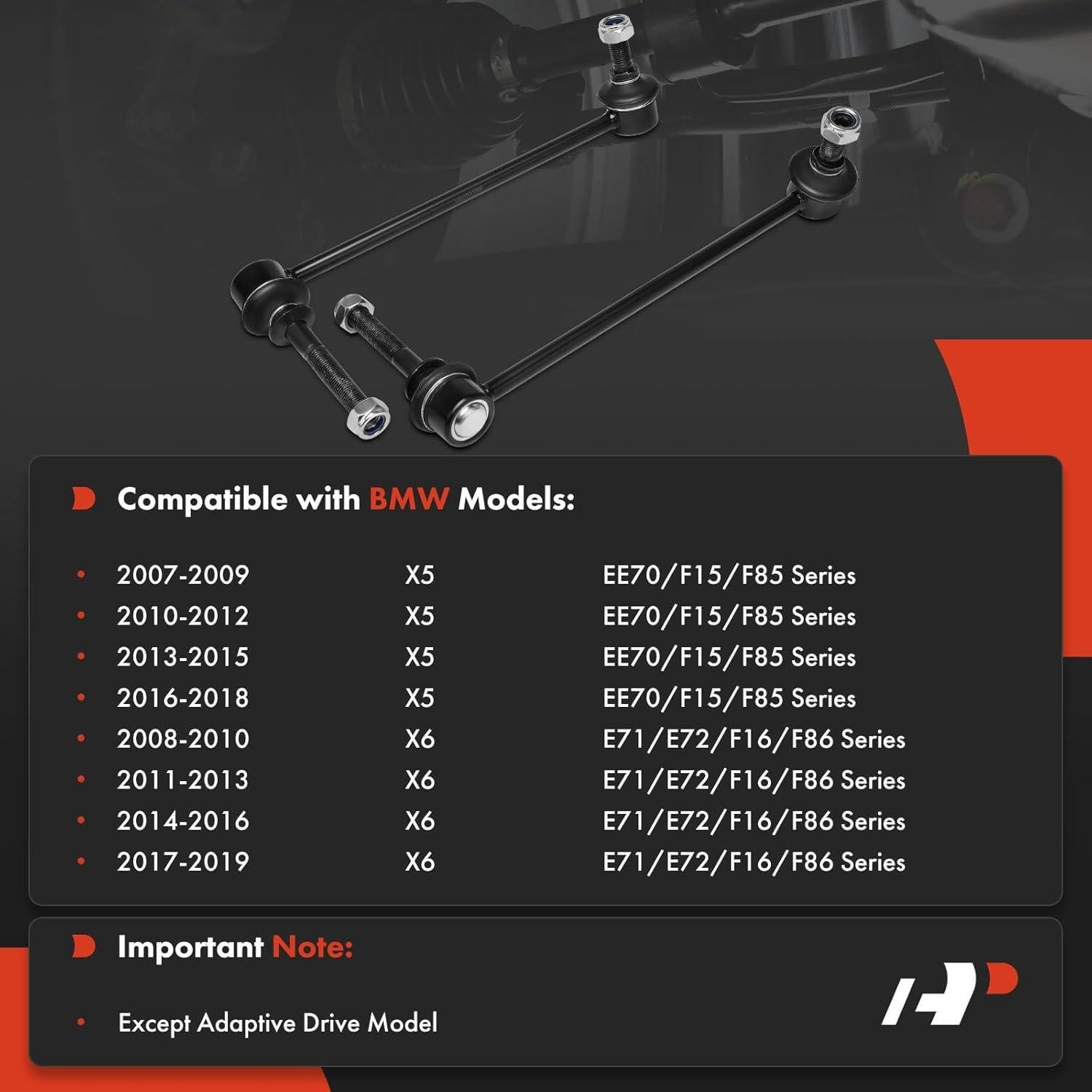 Enlaces de Barra Estabilizadora Delantera A-Premium BMW X5/X6