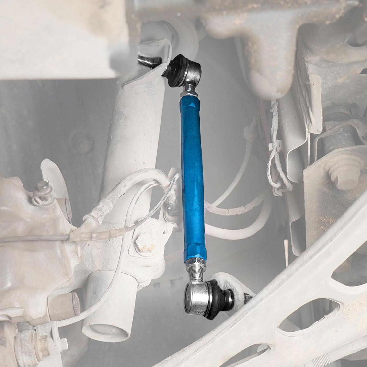 Kit de enlace de barra estabilizadora Bevinsee azul ajustable 245-310mm