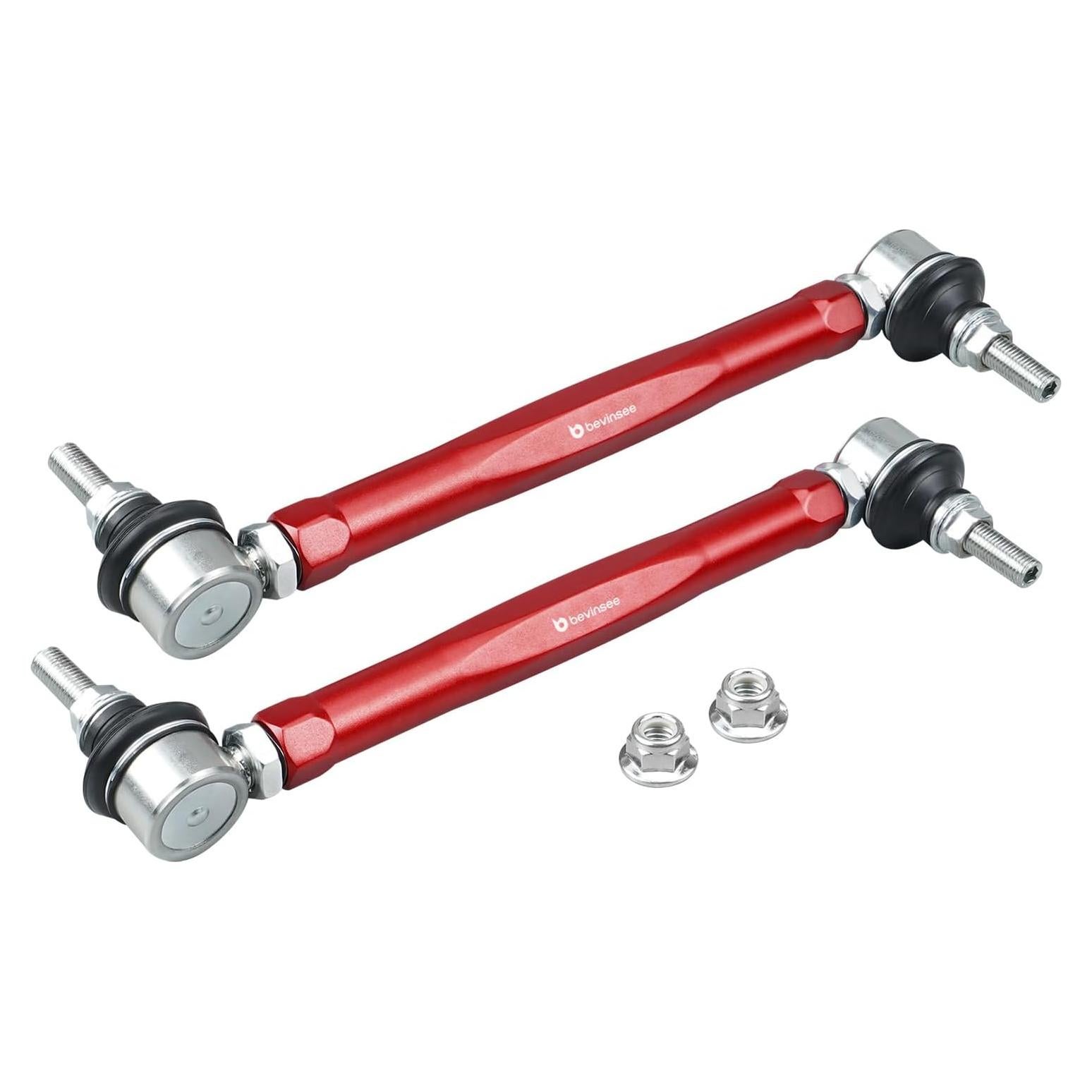 Kit de suspensión ajustable Bevinsee para BMW E46/Z4, aluminio rojo