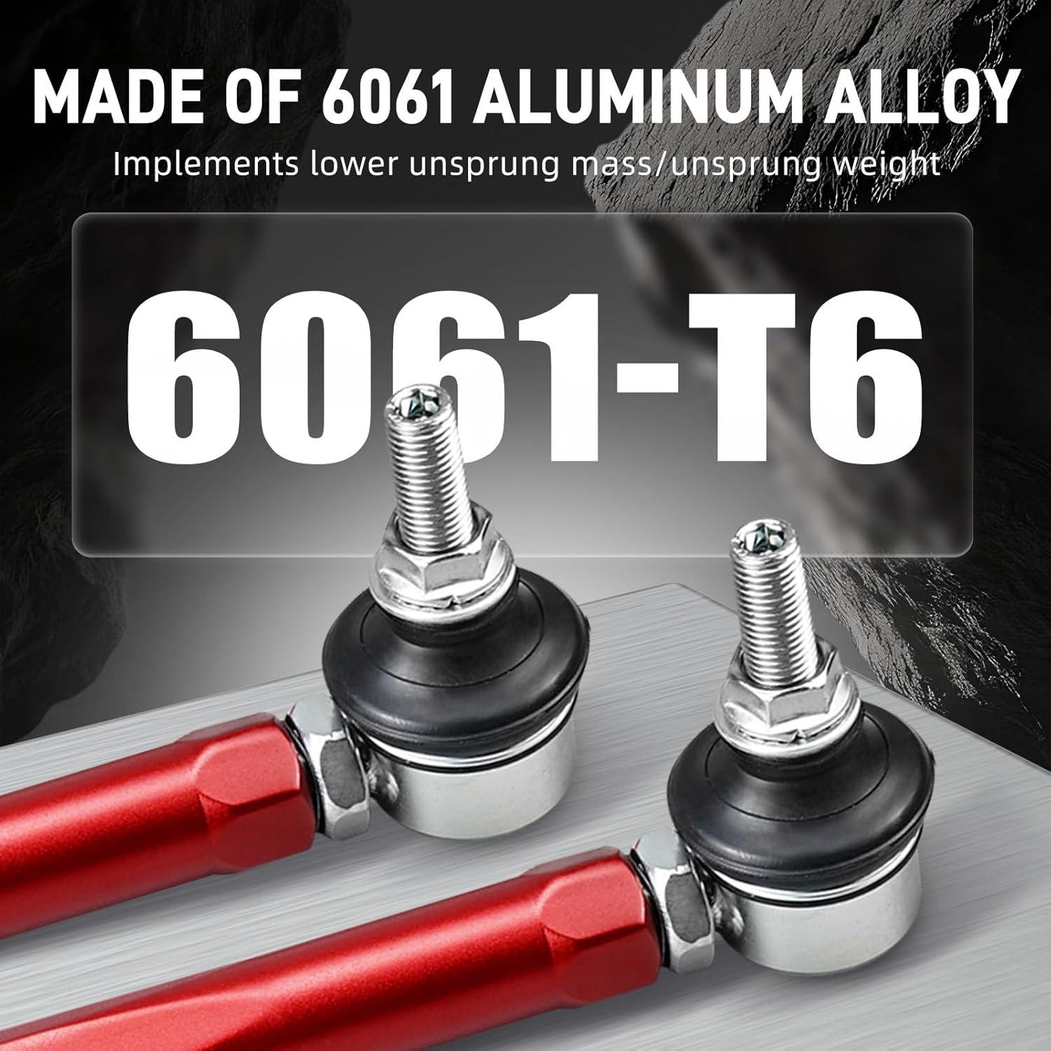 Kit de suspensión ajustable Bevinsee para BMW E46/Z4, aluminio rojo