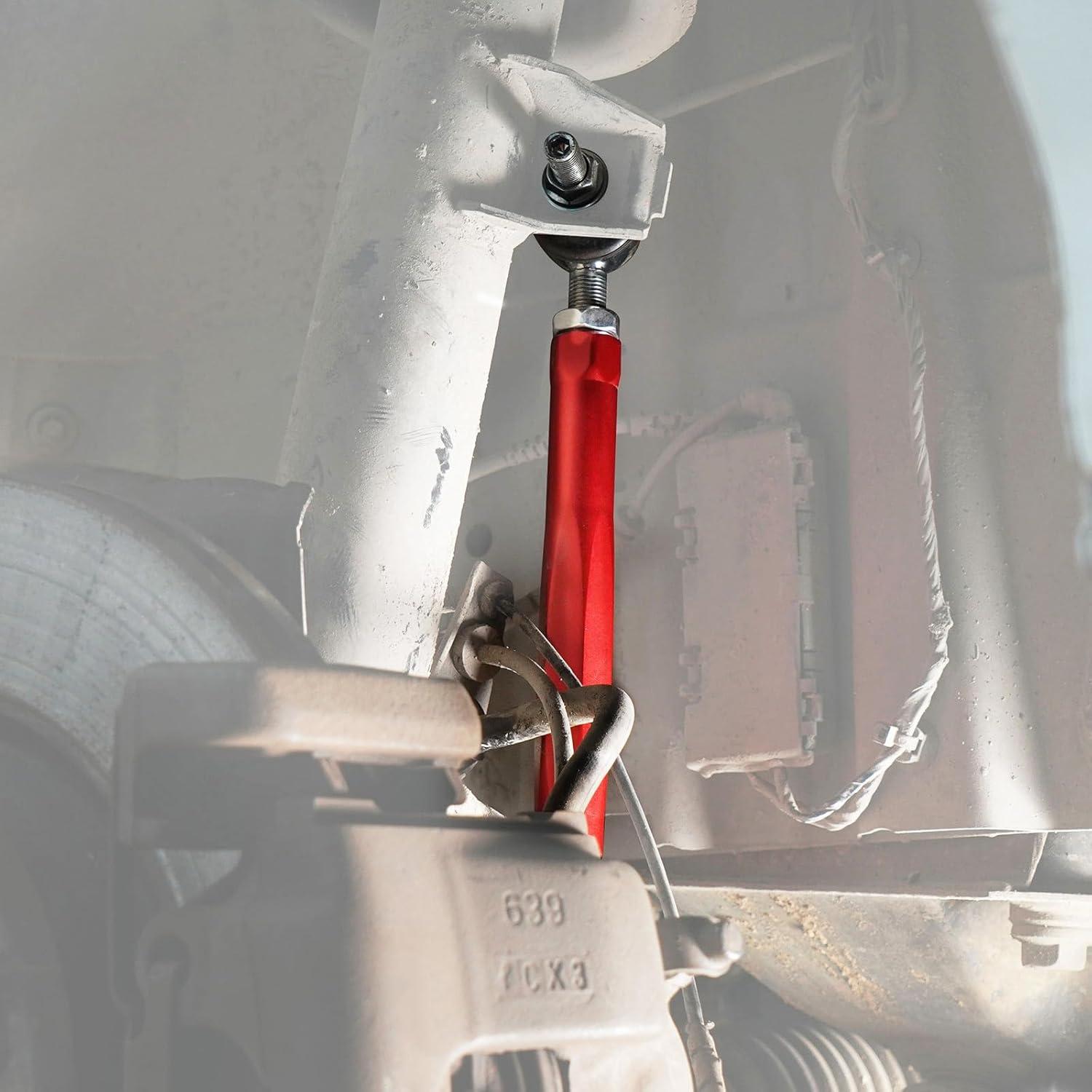 Kit de suspensión ajustable Bevinsee para BMW E46/Z4, aluminio rojo