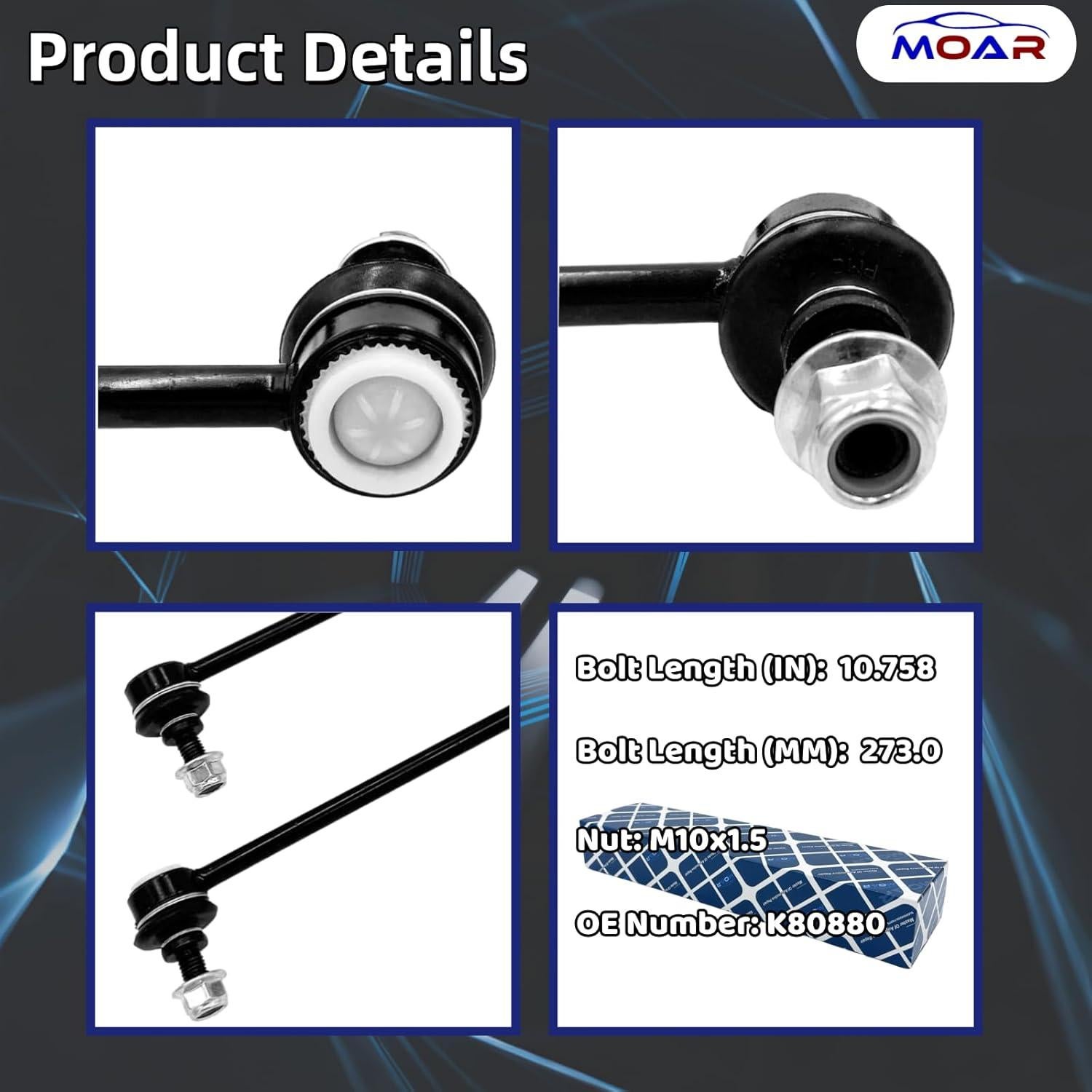 Kit de Enlace de Barra Estabilizadora Delantera MOAR K80880