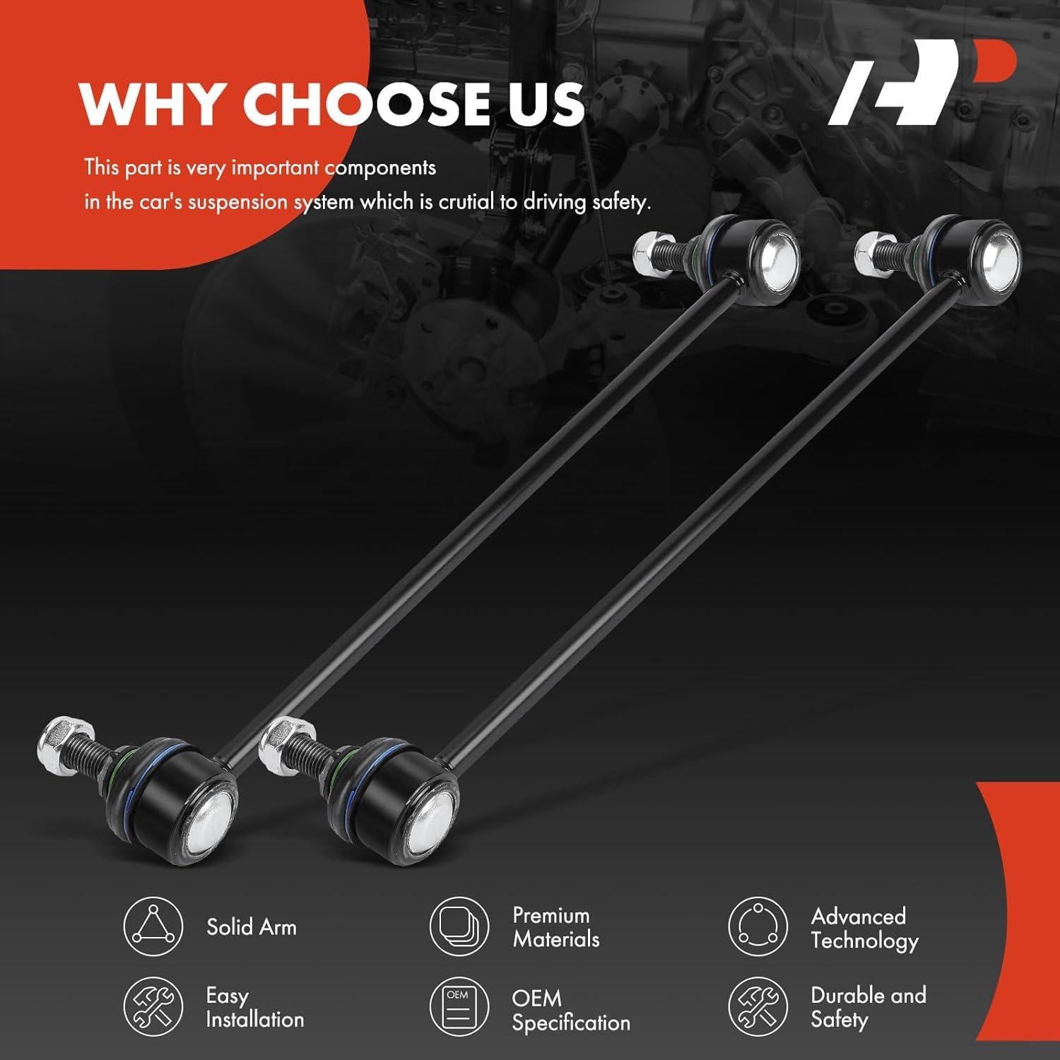 Enlaces de Barra Estabilizadora Delantera A-Premium BMW X5 2000-2006