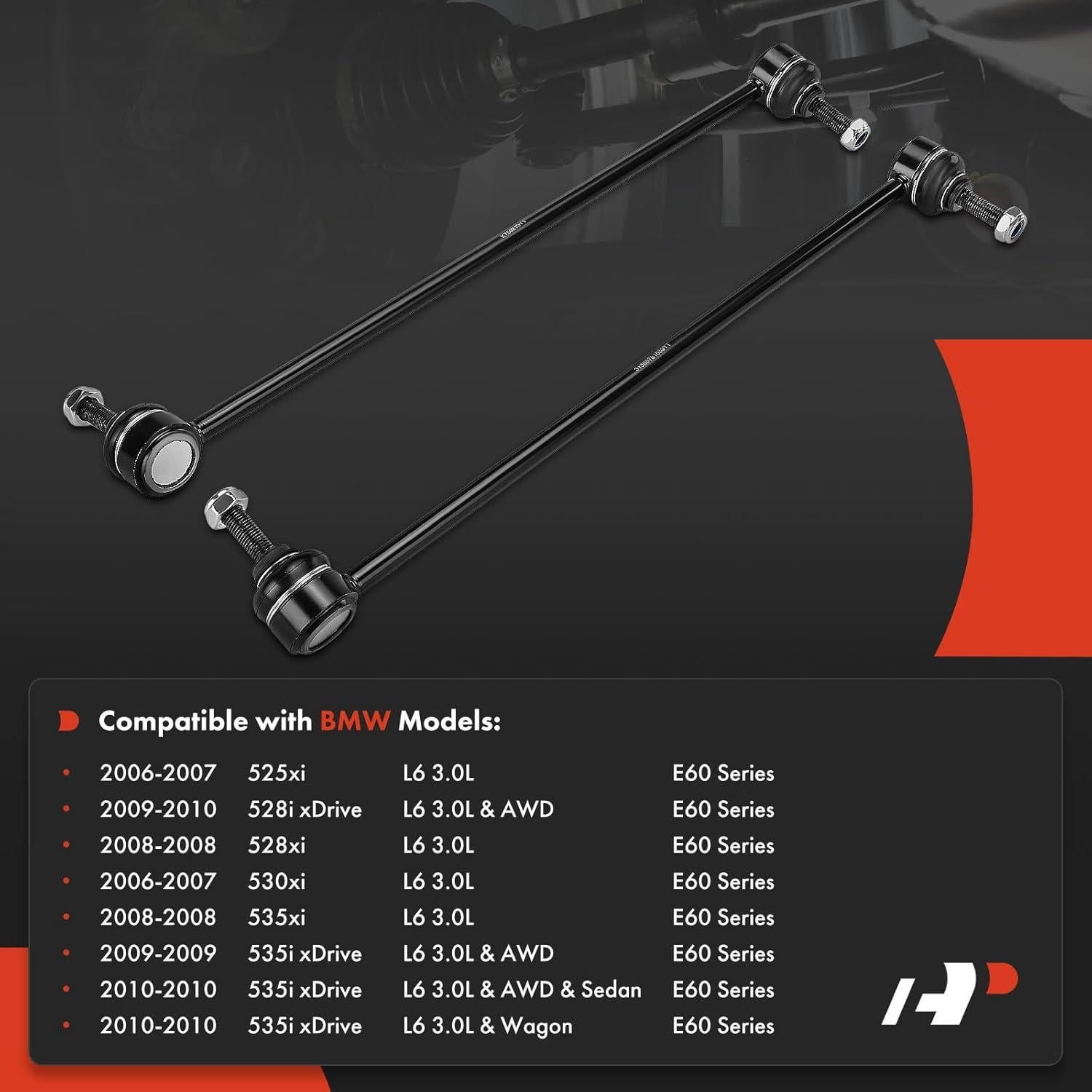 Enlaces de Barra Estabilizadora Delantera A-Premium para BMW