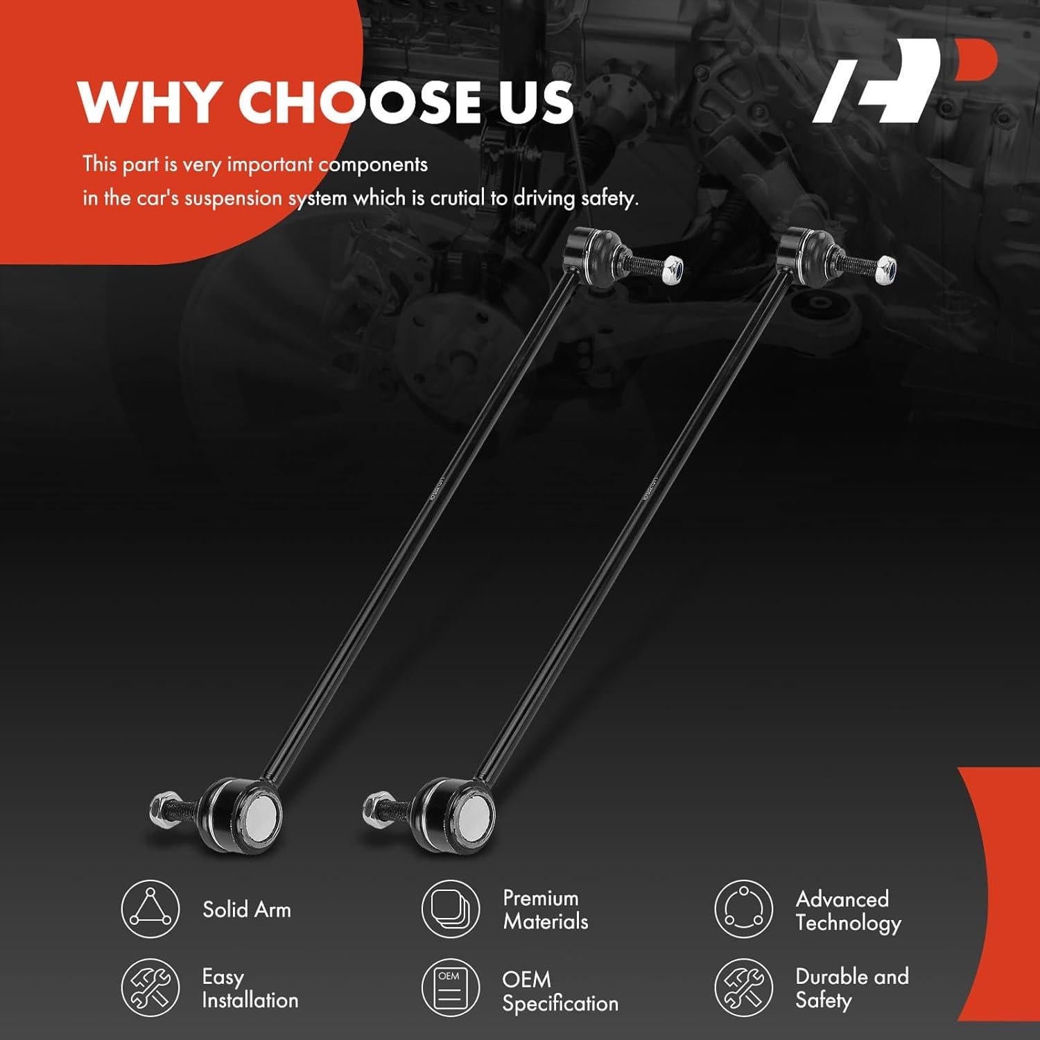 Enlaces de Barra Estabilizadora Delantera A-Premium para BMW