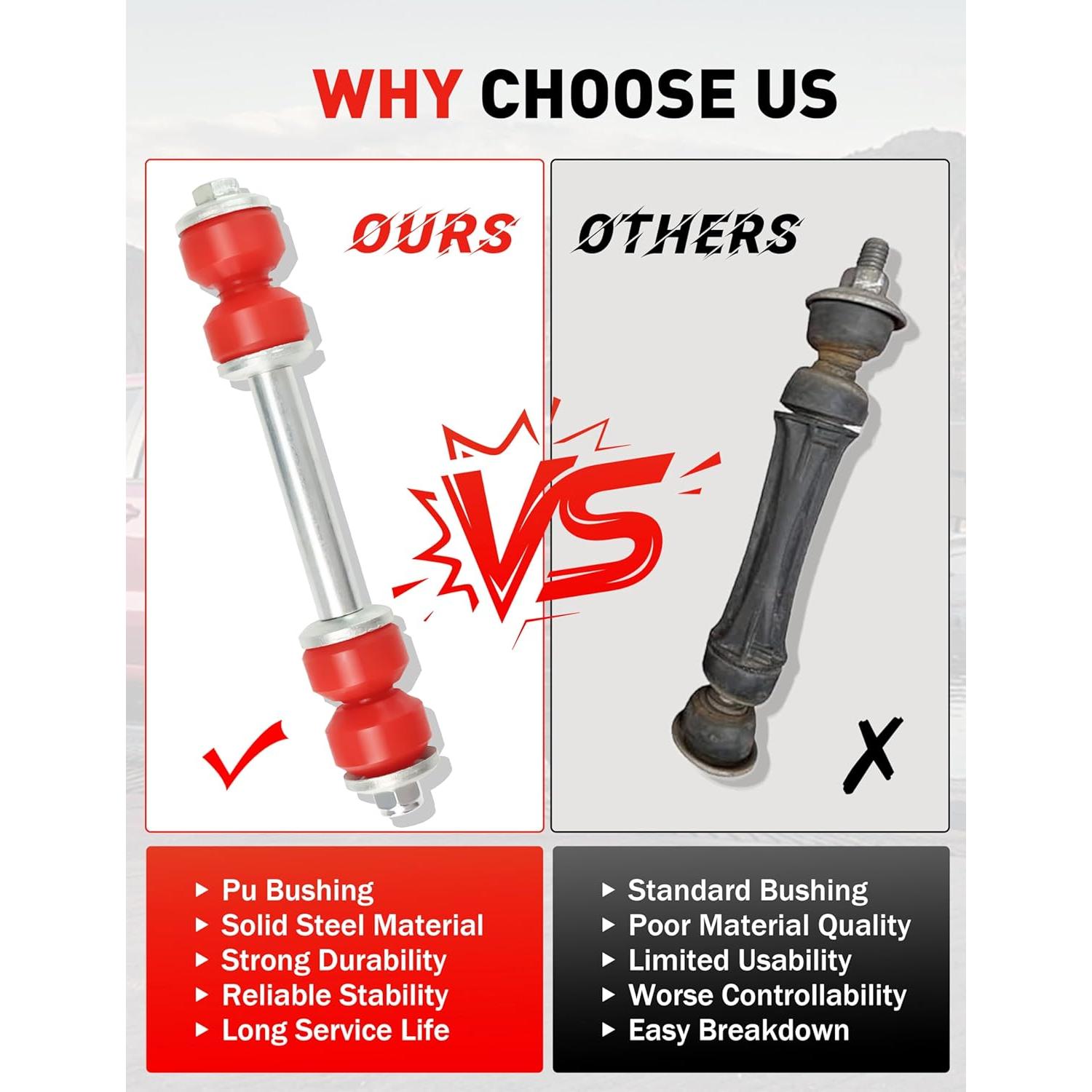 Enlaces de Barra Estabilizadora Delantera DEEKE K8772 para Ford