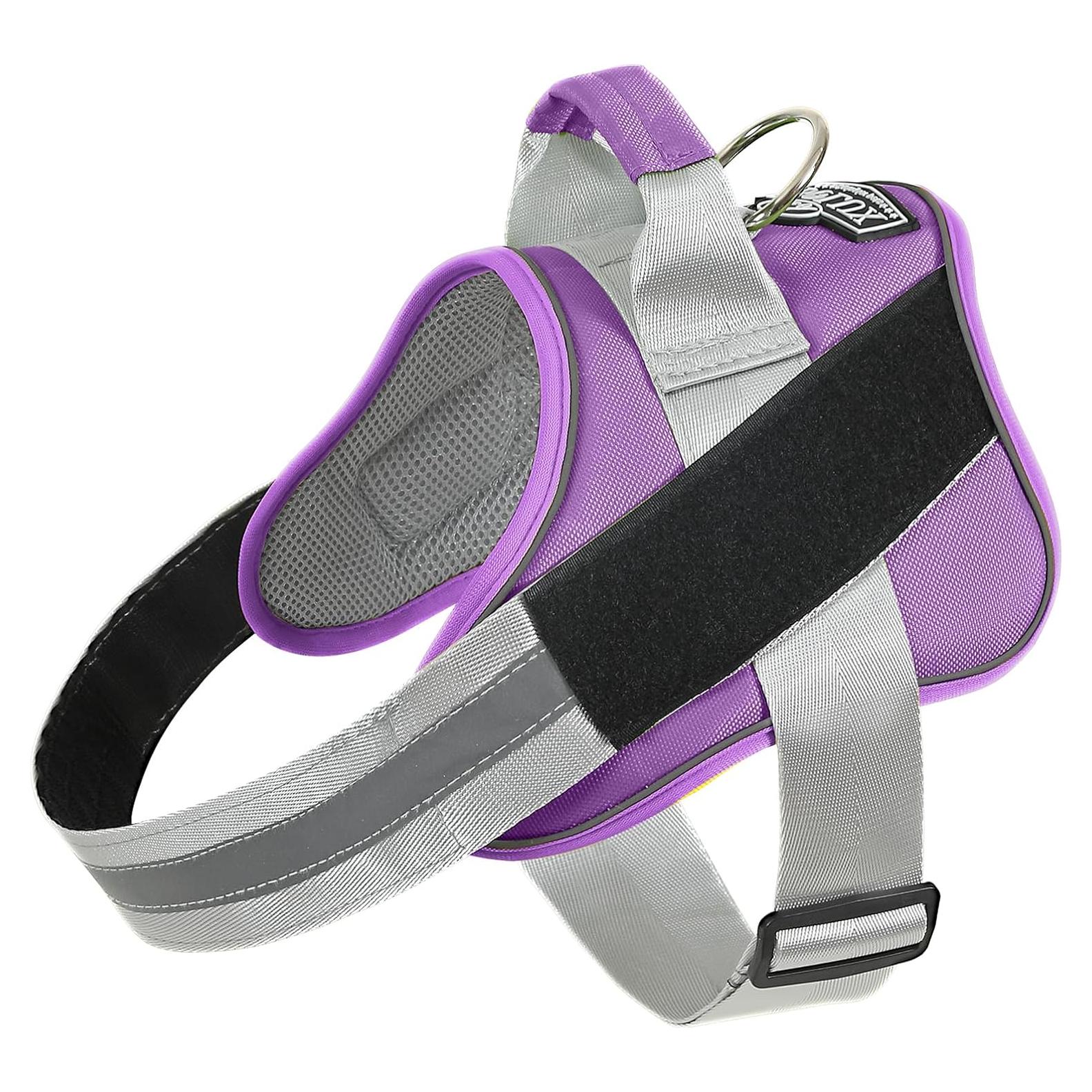 Arnés para Perros Bolux Mediano Lavanda Ajustable Reflectante