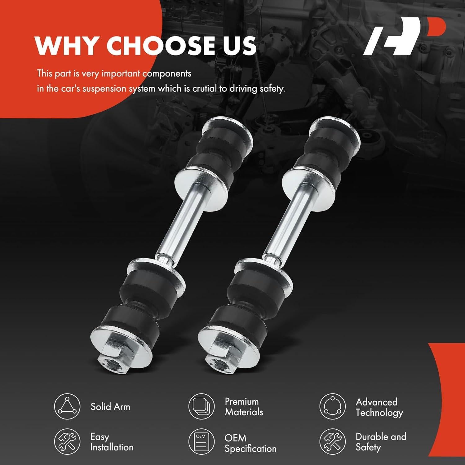 A-Premium Enlaces de Barra Estabilizadora Delantera Chevy