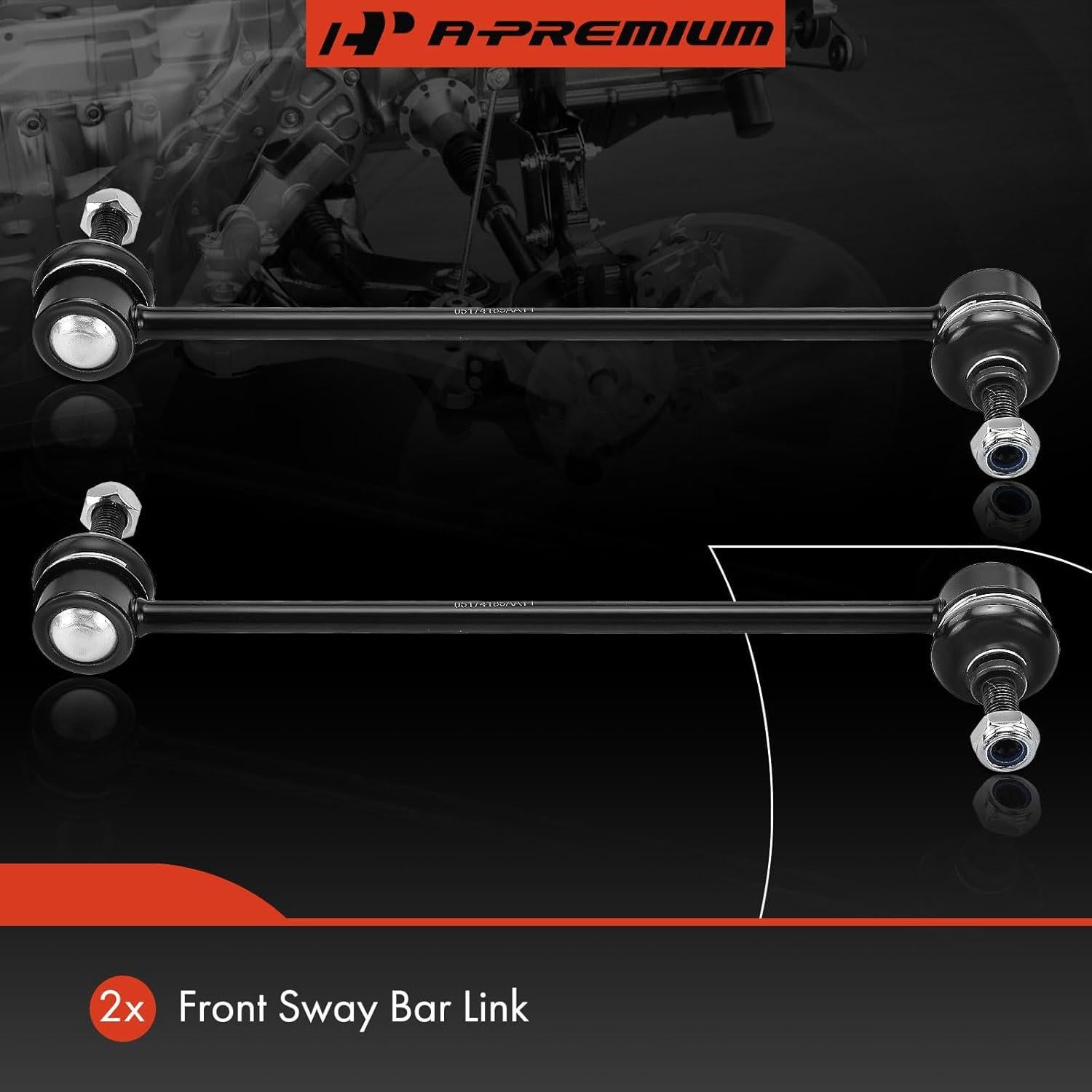 Enlaces de Barra Estabilizadora Delantera A-Premium para Mitsubishi y Dodge