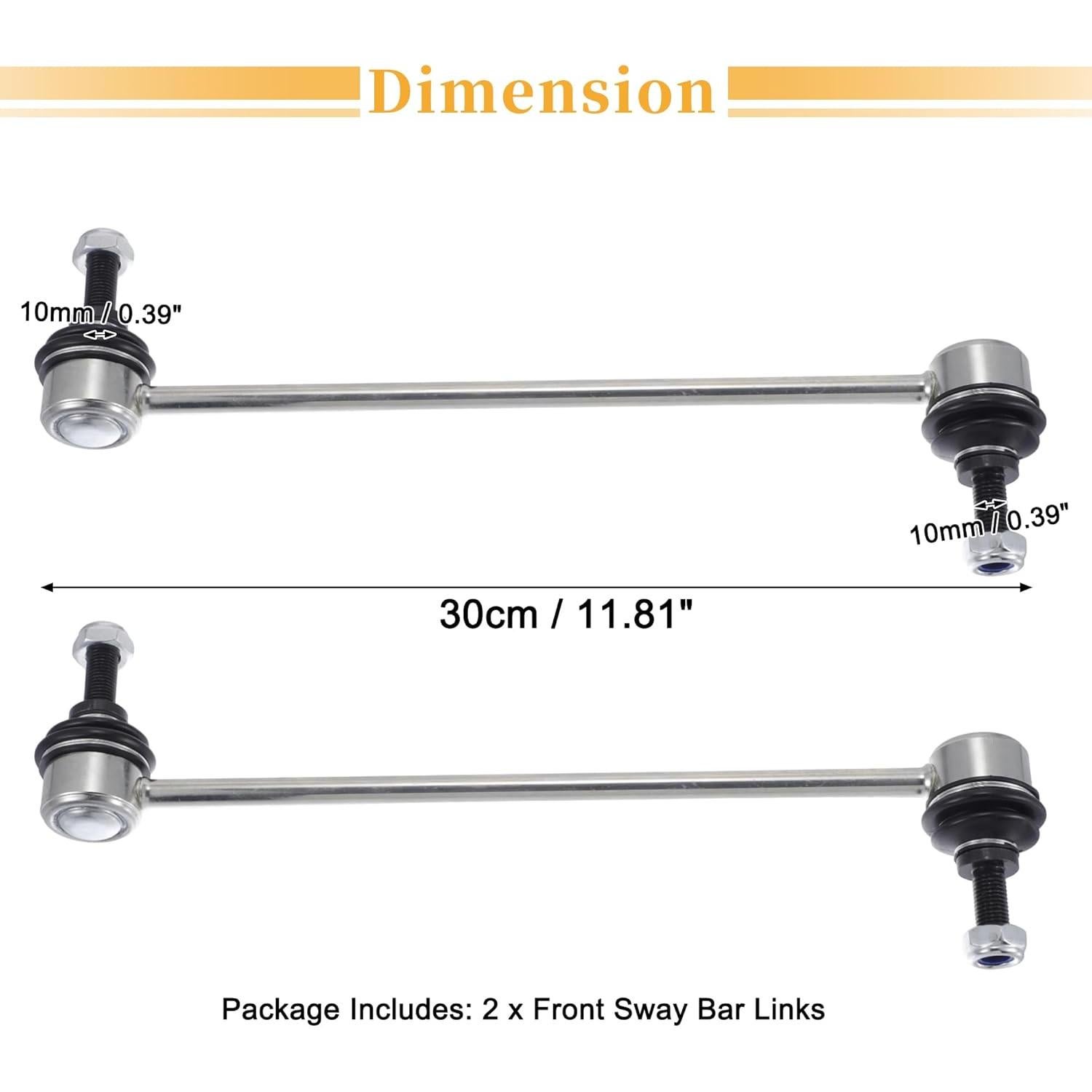 Enlaces de Barra Estabilizadora Delantera X AUTOHAUX para Mitsubishi