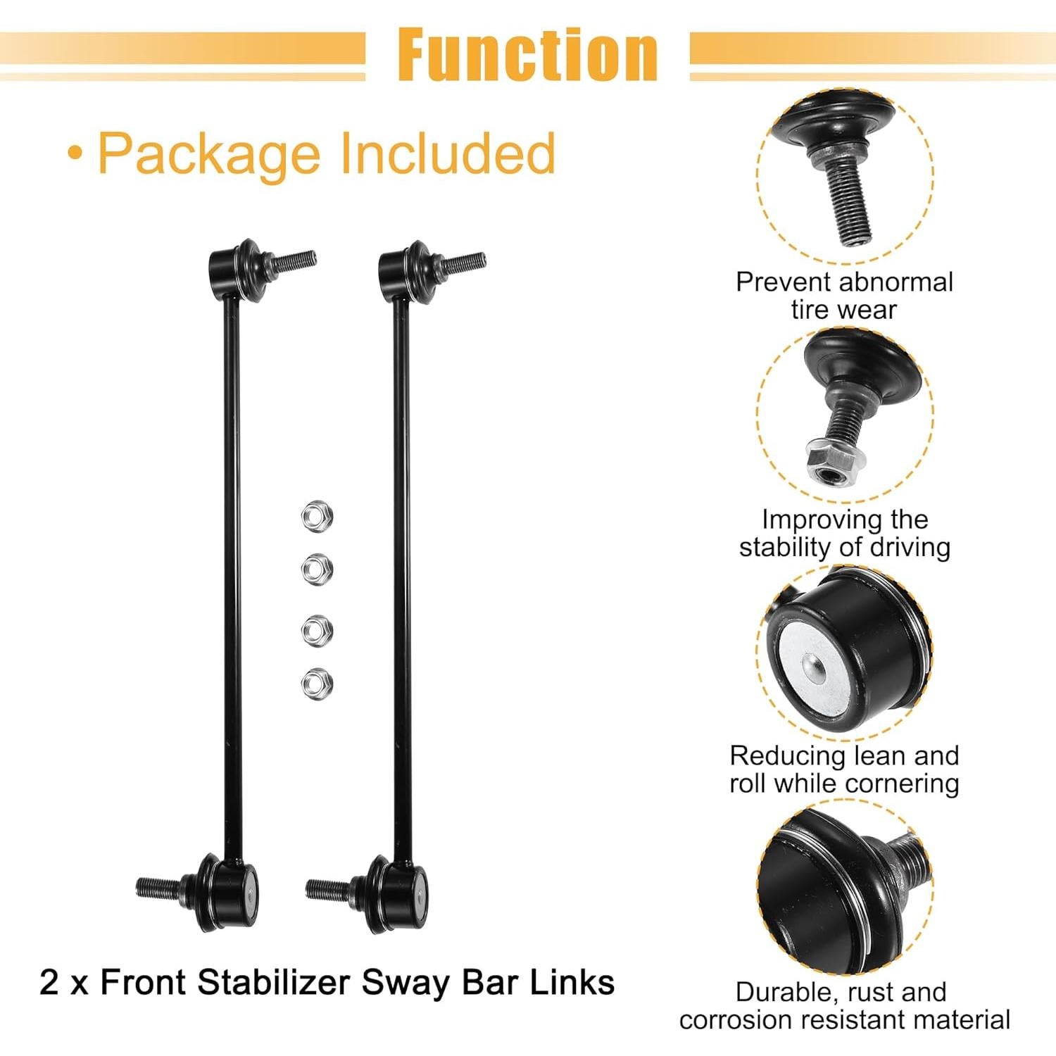 Enlaces de Barra Estabilizadora Delantera X AUTOHAUX para Honda