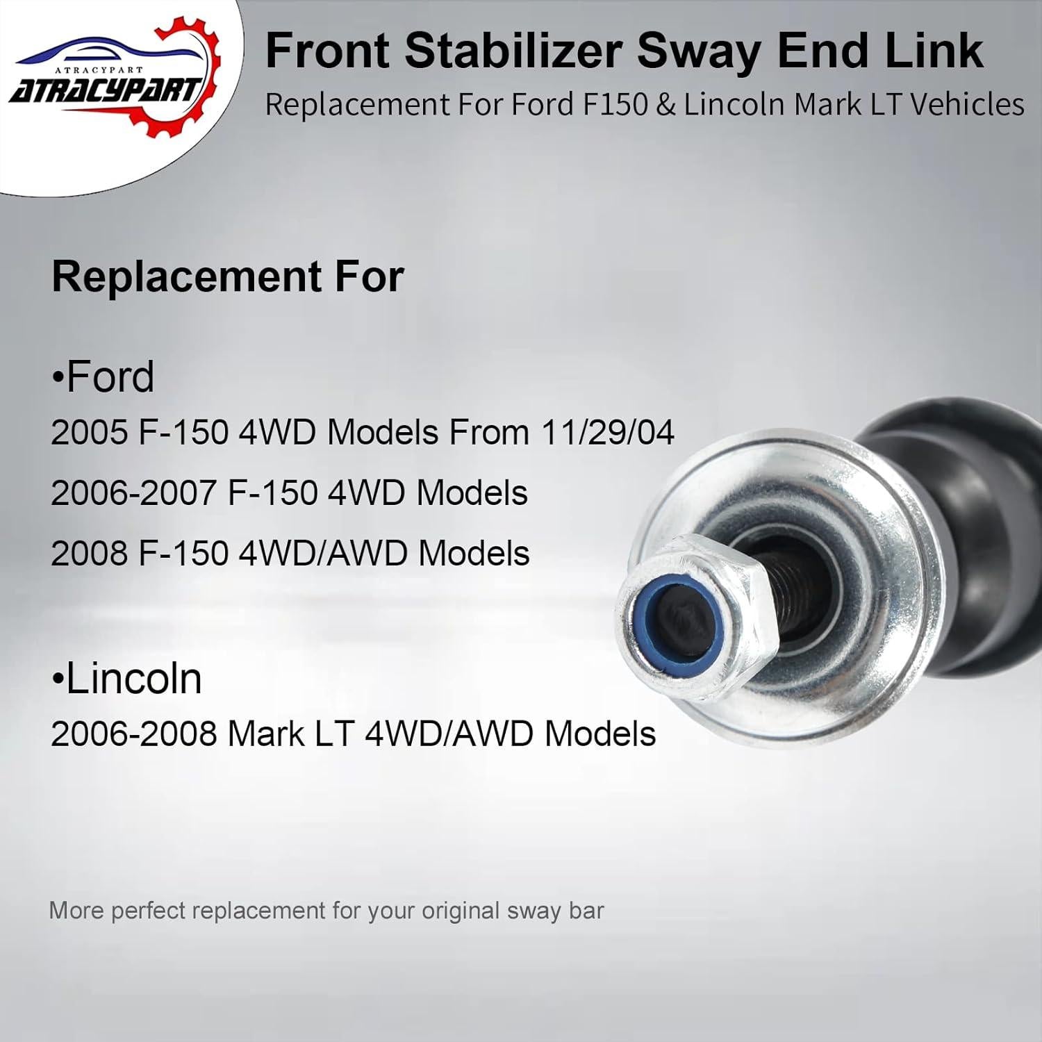 Enlace de Barra Estabilizadora Delantera K80338 para Ford F-150 2005-2008