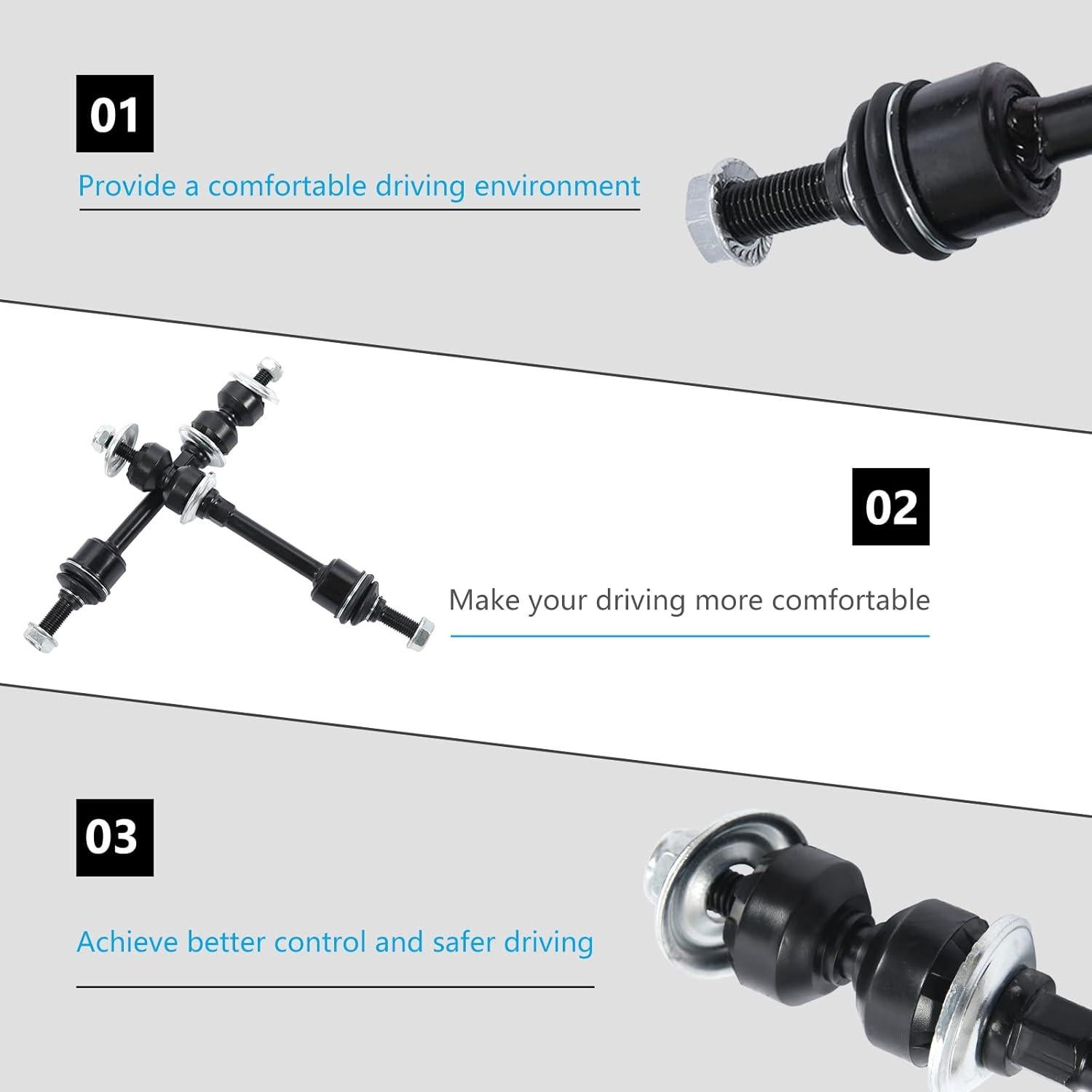 Enlace de Barra Estabilizadora Delantera K80338 para Ford F-150 2005-2008