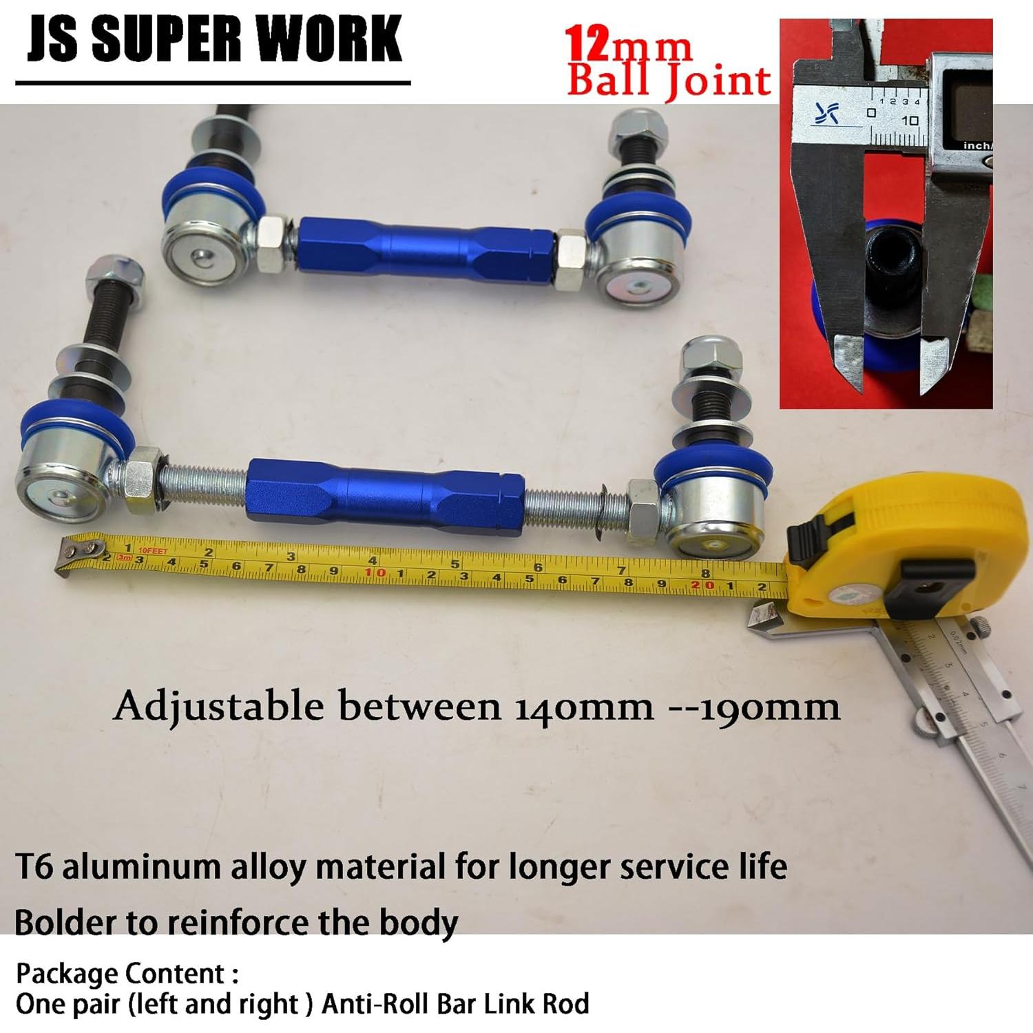 Kit de Enlace de Barra Estabilizadora Frontal JS SUPER WORK