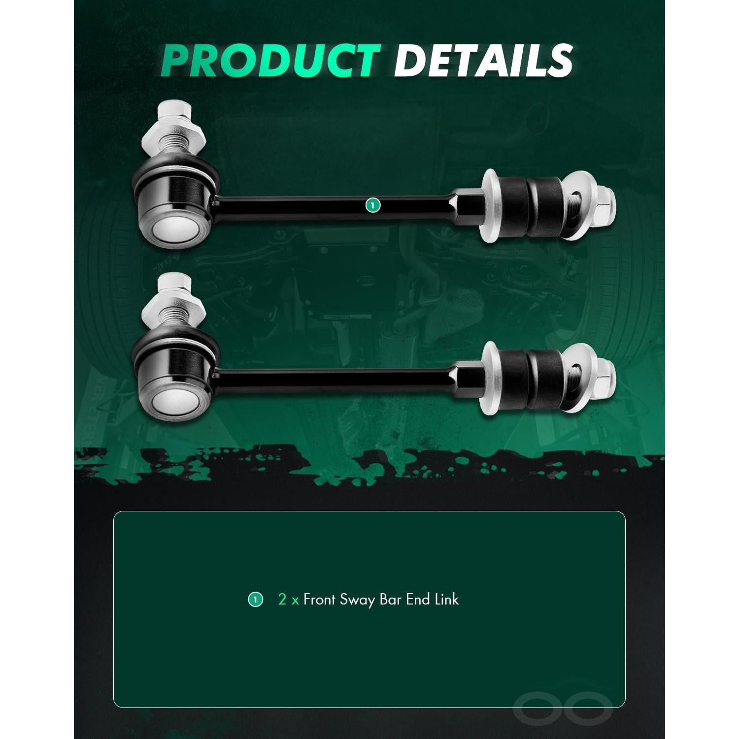 Kit de Suspensión SCITOO 2 Enlaces Barra Estabilizadora 21x7.8cm