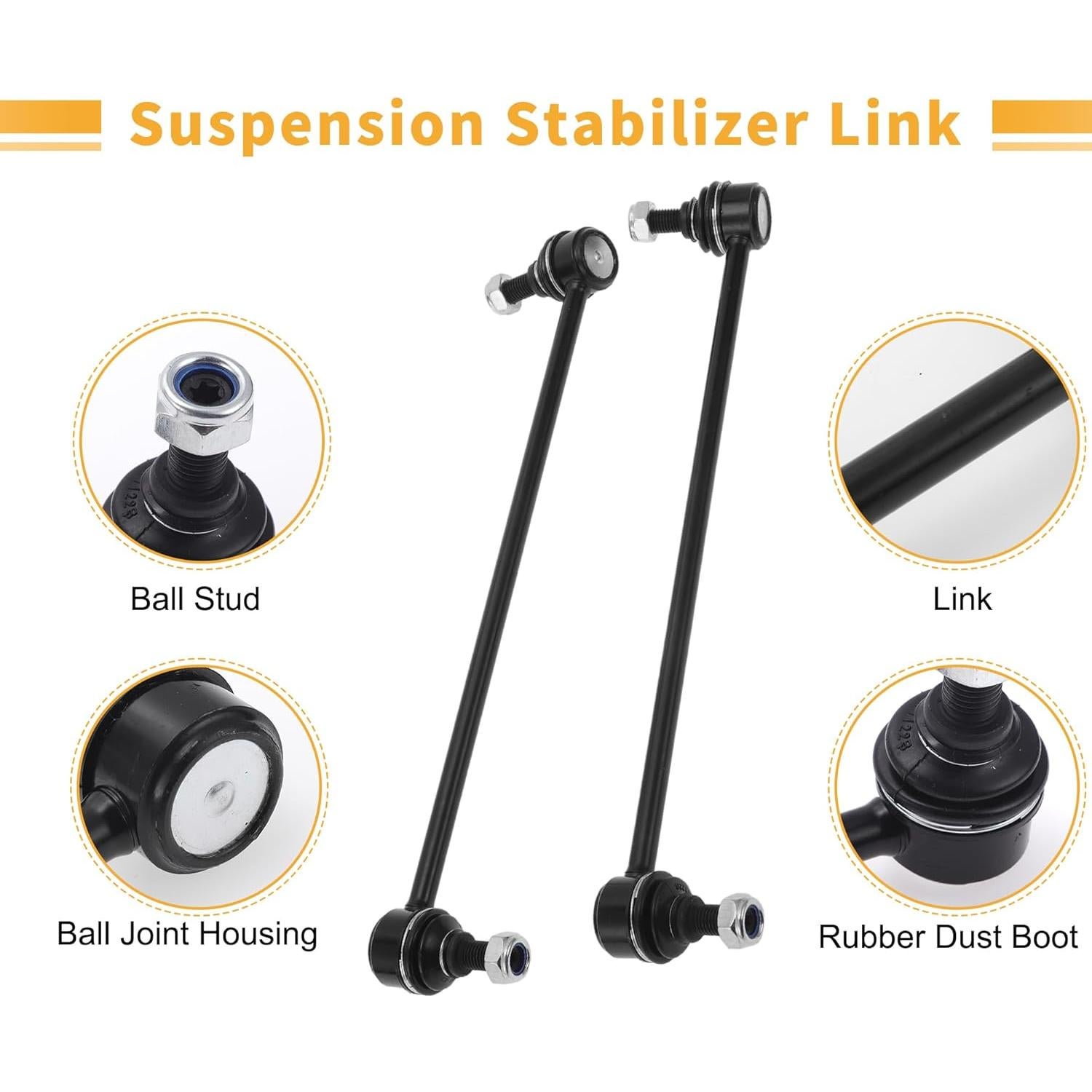 Enlaces de Barra Estabilizadora Delantera X AUTOHAUX para Acura MDX 2014-2020