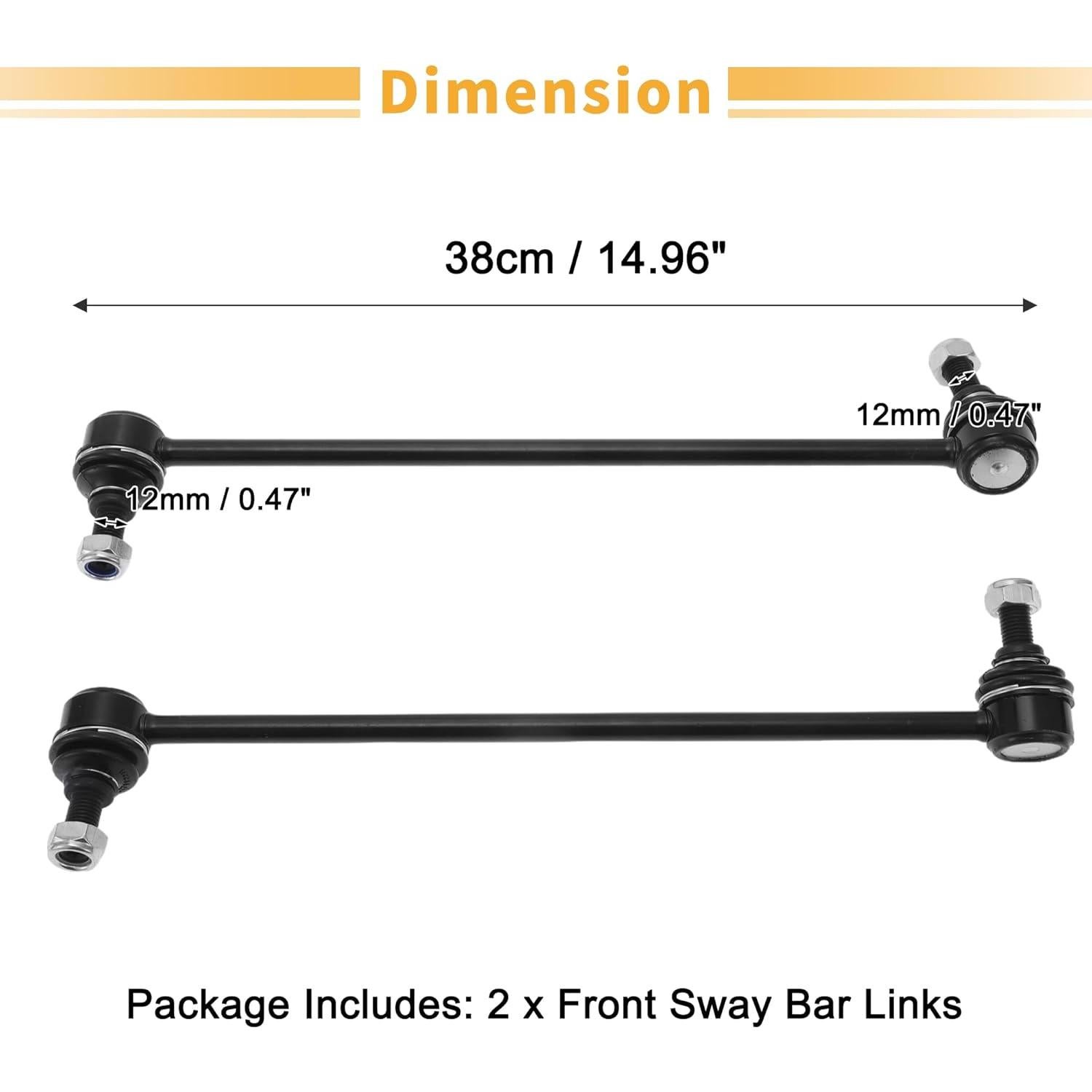 Enlaces de Barra Estabilizadora Delantera X AUTOHAUX para Acura MDX 2014-2020