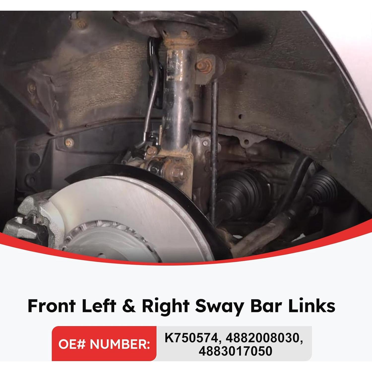 Enlace de Barra Estabilizadora Delantera Fit4drive K750574 para Toyota Sienna 2011-2020