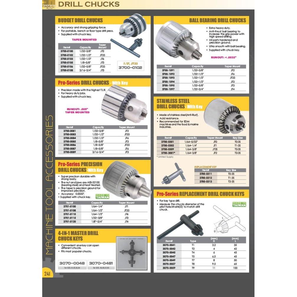 Juego de Llaves de Deriva HHIP 4 Piezas MT1 a MT6