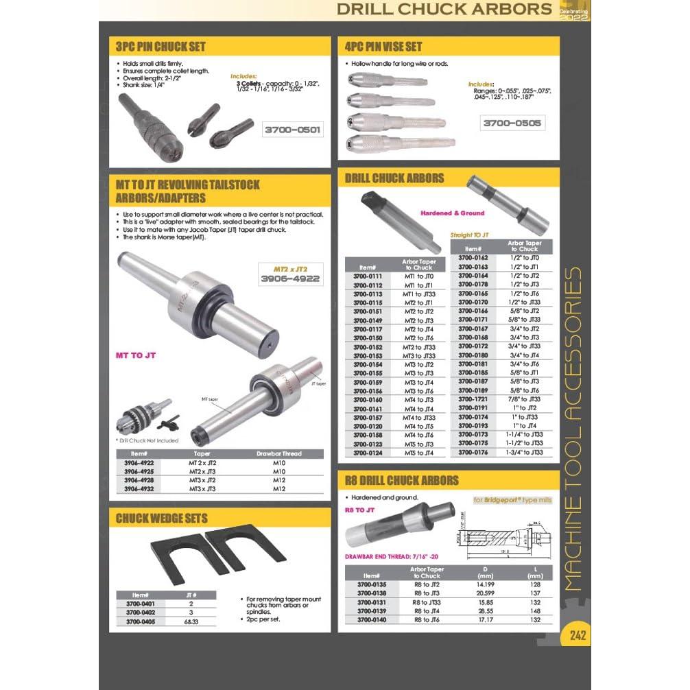 Juego de Llaves de Deriva HHIP 4 Piezas MT1 a MT6
