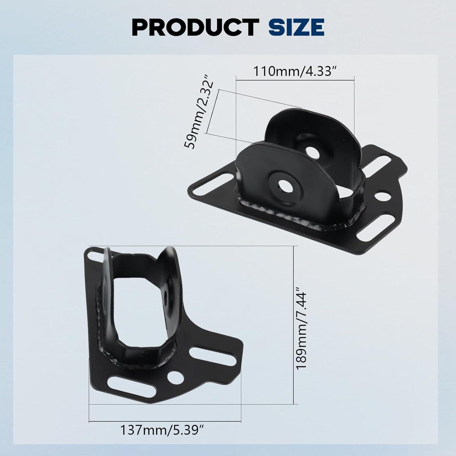 Soportes de Brazo de Arrastre Ajustables Anwenchapey ENM046-BK para BMW