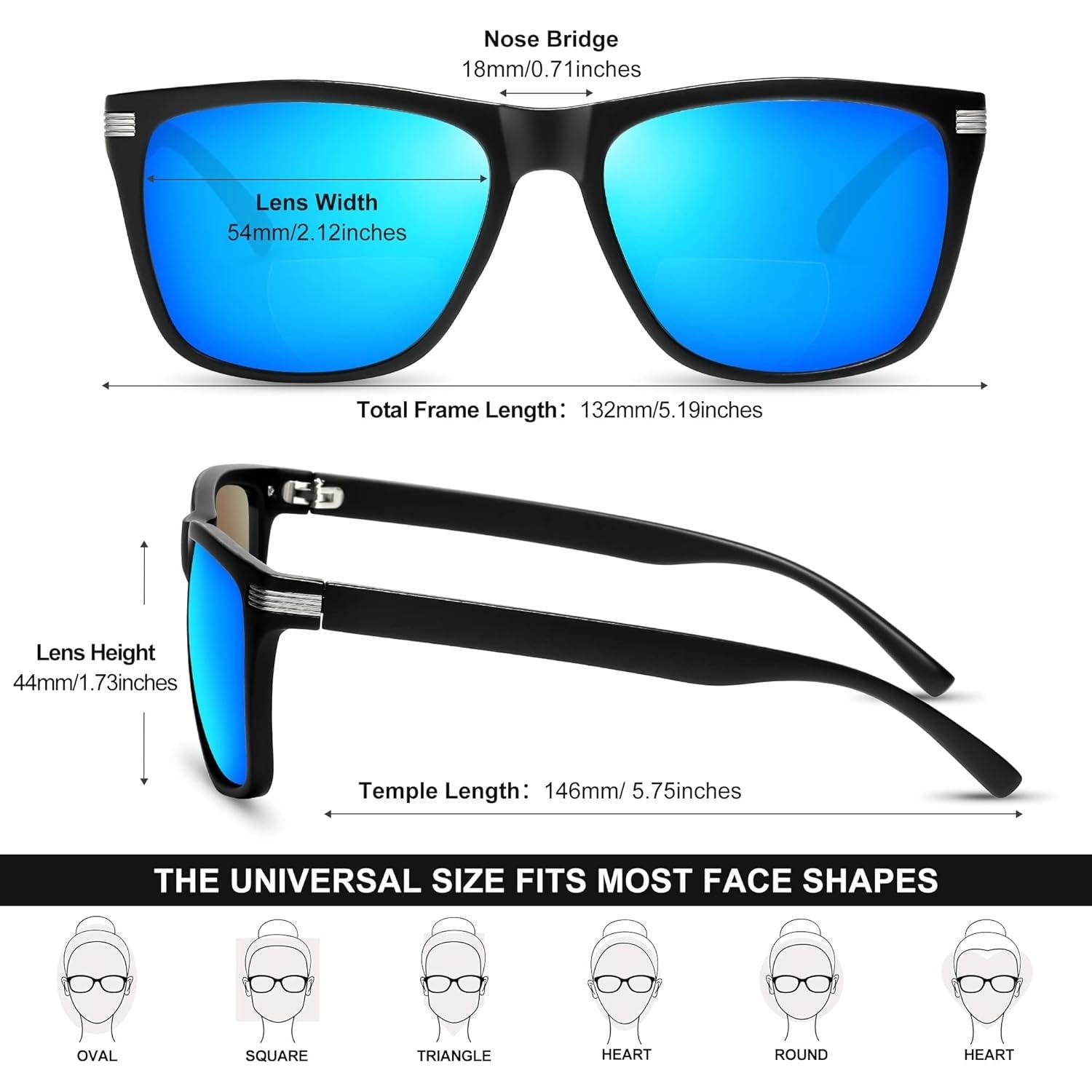 Gafas de Sol Bifocales Eyeguard SR-2201 2 Pares UV400
