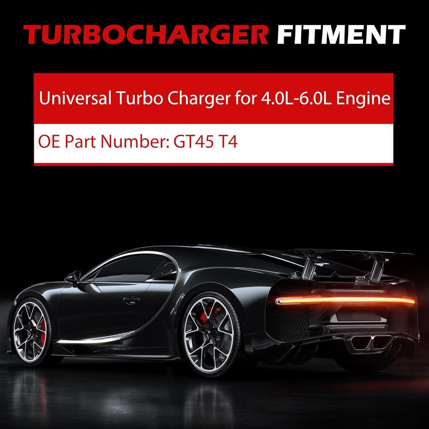 Turbo Compresor Universal Autodevil GT45 T4 600HP 4.0L-6.0L
