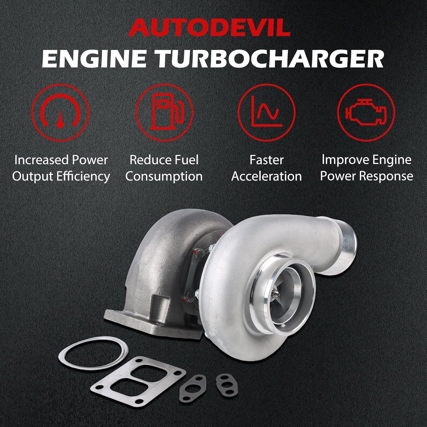 Turbo Compresor Universal Autodevil GT45 T4 600HP 4.0L-6.0L