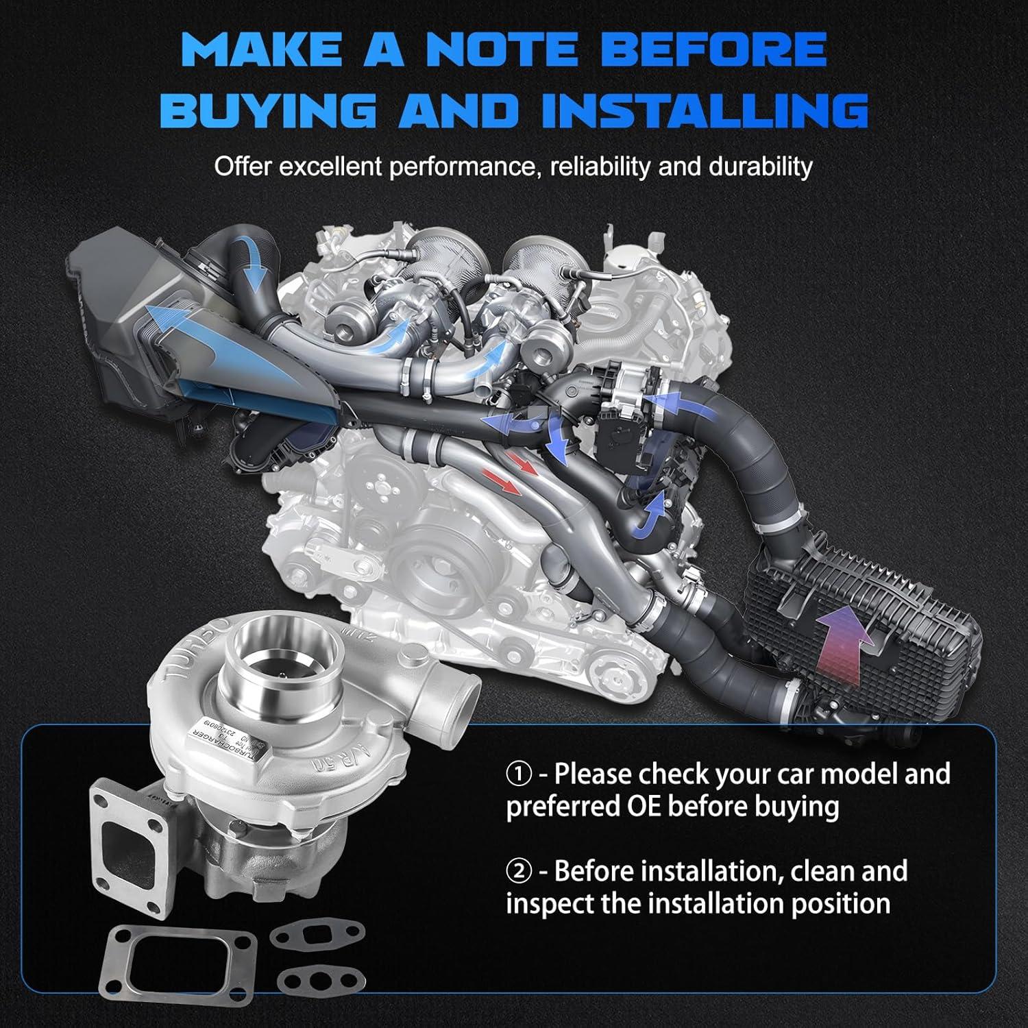 Turboalimentador Universal YOMALL T3 T4 T04E 400HP 1.5L-2.5L