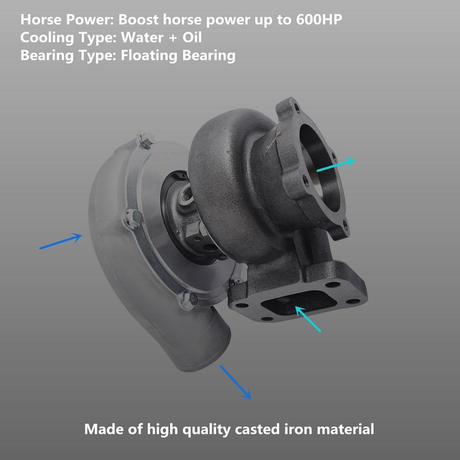 Turbocompresor Labwork GT3582R para Motores 3.0L-6.0L hasta 600HP