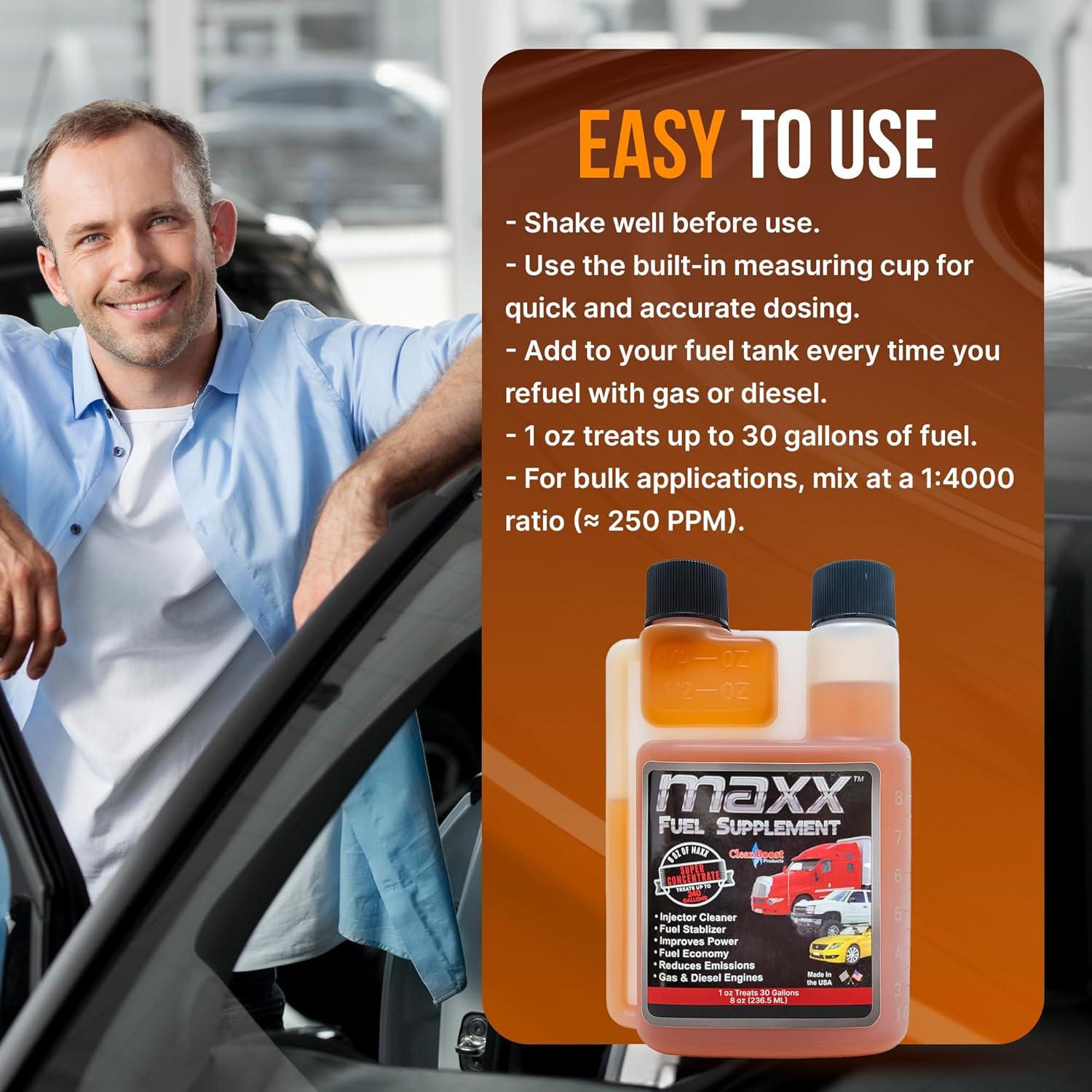 Tratamiento de Combustible CleanBoost Maxx 0.23kg - Mejora Gasolina y Diésel