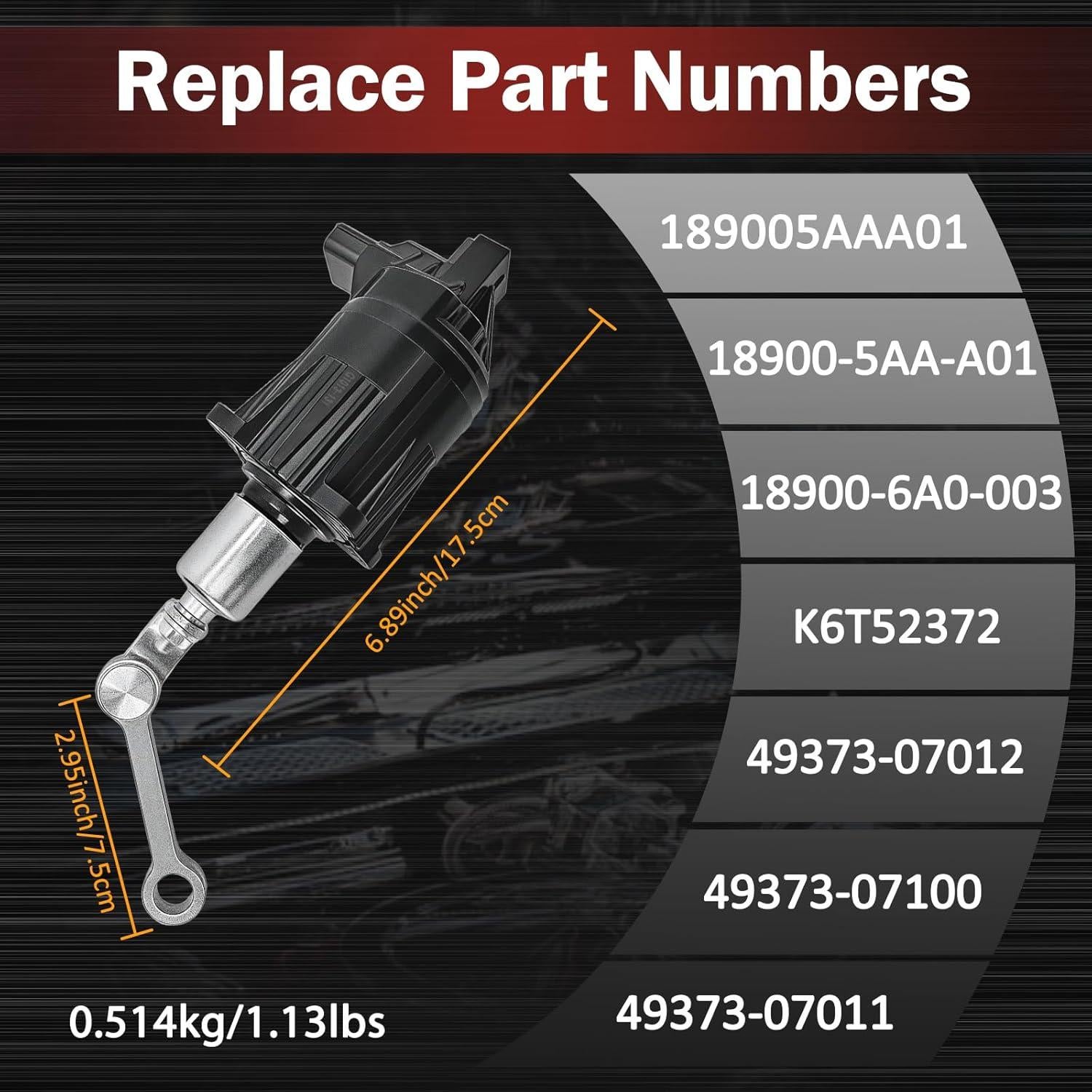Actuador de Válvula de Desviación Turbo CZTHQP K6T52372