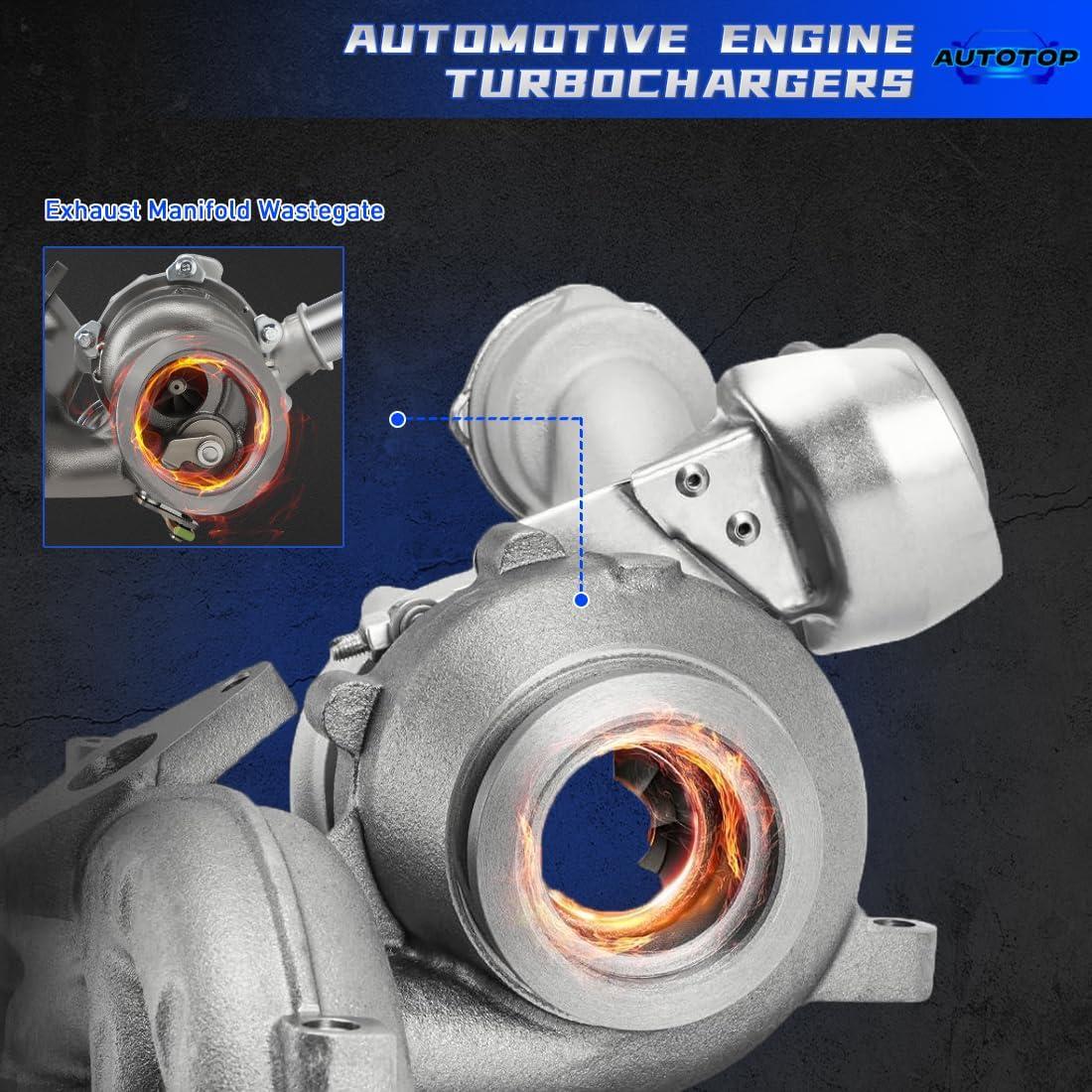 Turbocompresor AUTOTOP K03 para Audi A3 Q3 y VW Jetta 2.0L