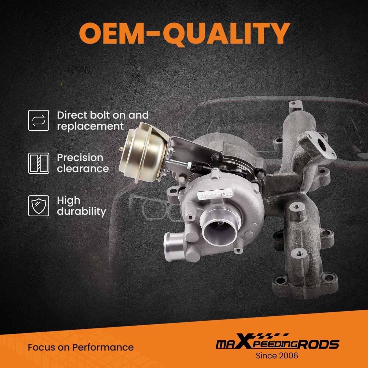 Turbo Turboalimentador maXpeedingrods para VW Golf 1.9 TDI