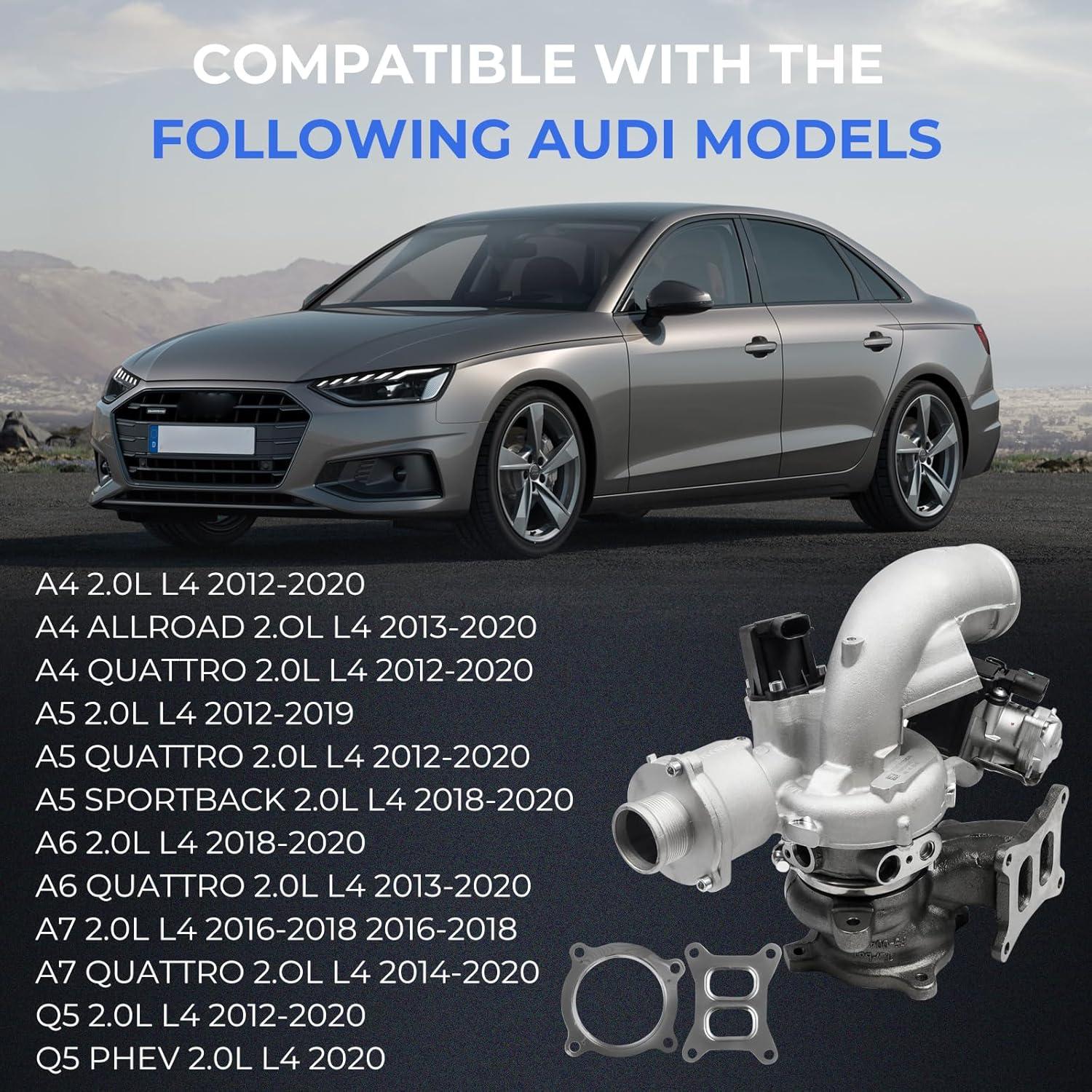 Turbo Compresor QBselecar 2.0L para Audi A4 A5 A6 A7 Q5 2012-2020