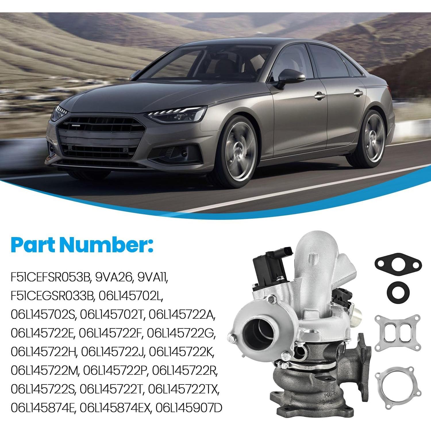 Turbocompresor VANPERT RHF5 06L145702S para Audi 2.0L 2017-2022