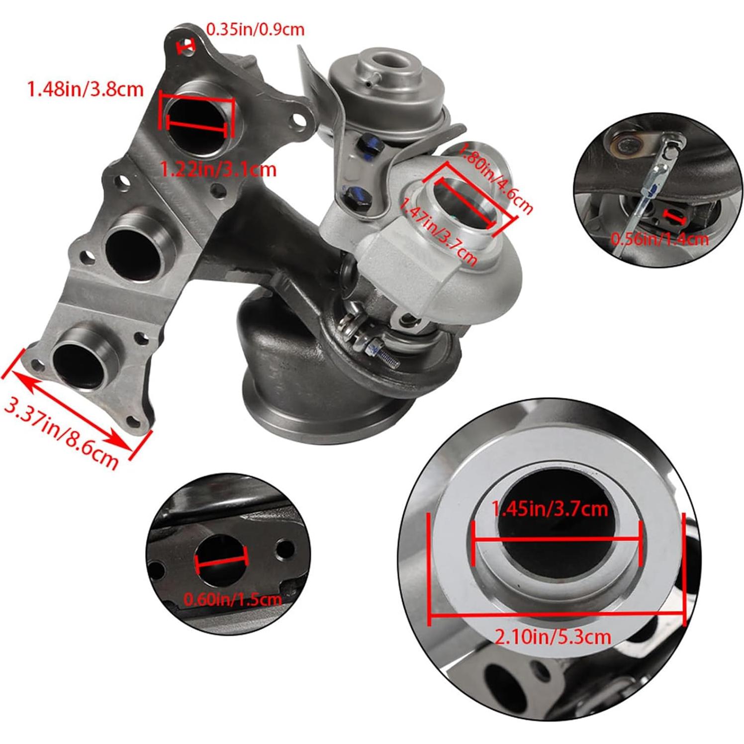 Repuesto Turbocompresor Labwork TD03 para BMW N54 3.0L 2007-2013