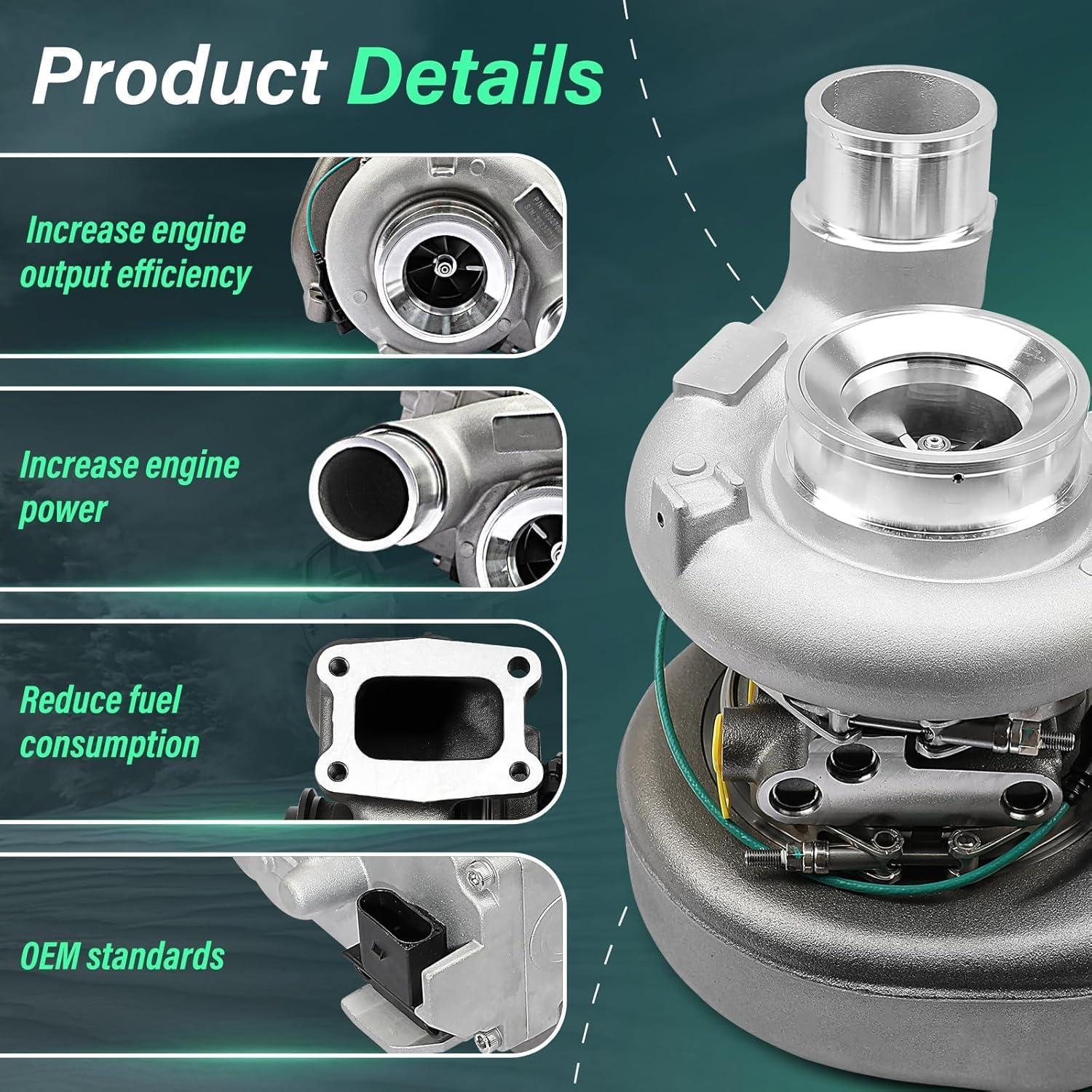 Kit de ensamblaje de turbocompresor Fexhull 6.7L Dodge Ram 2013-2018