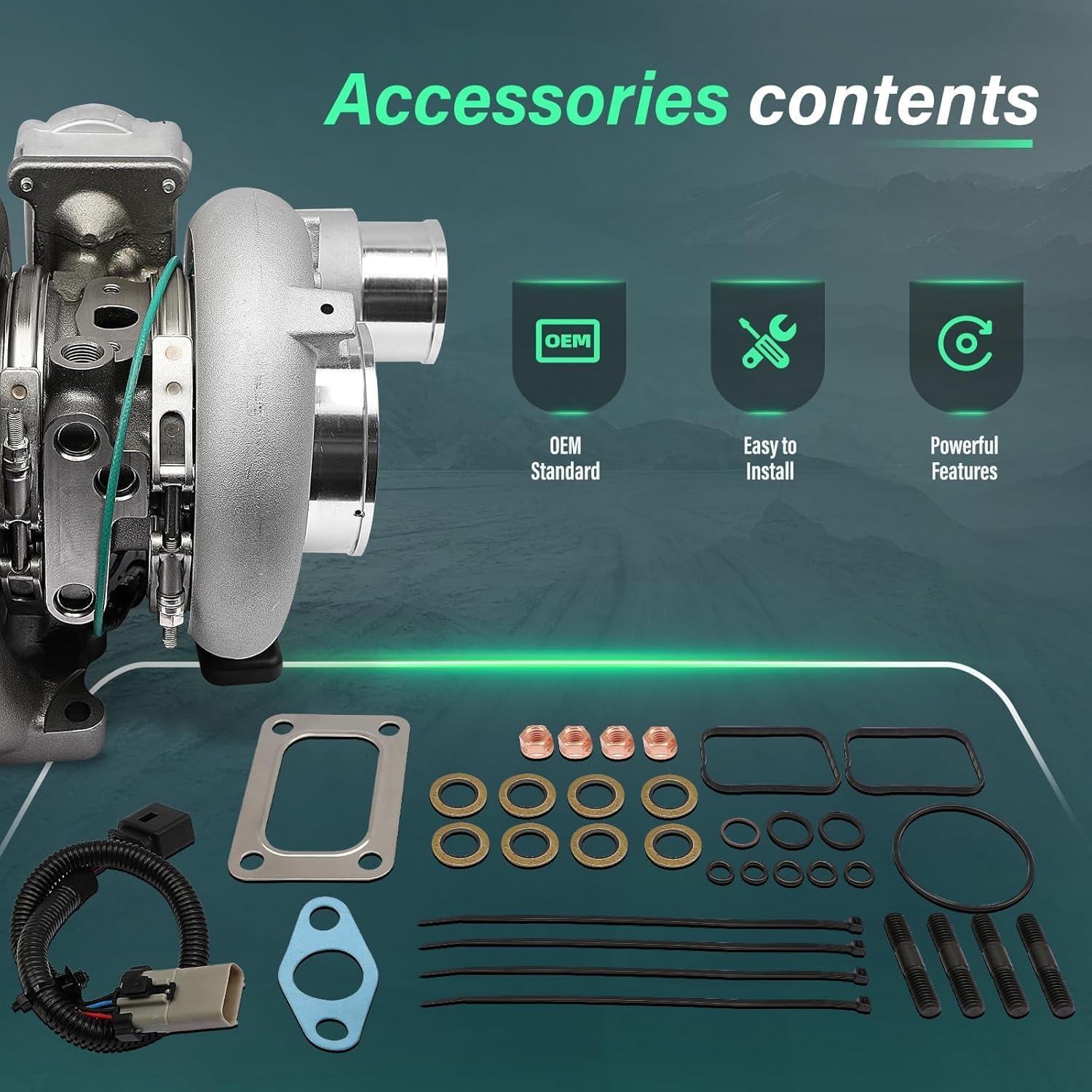 Kit de ensamblaje de turbocompresor Fexhull 6.7L Dodge Ram 2013-2018