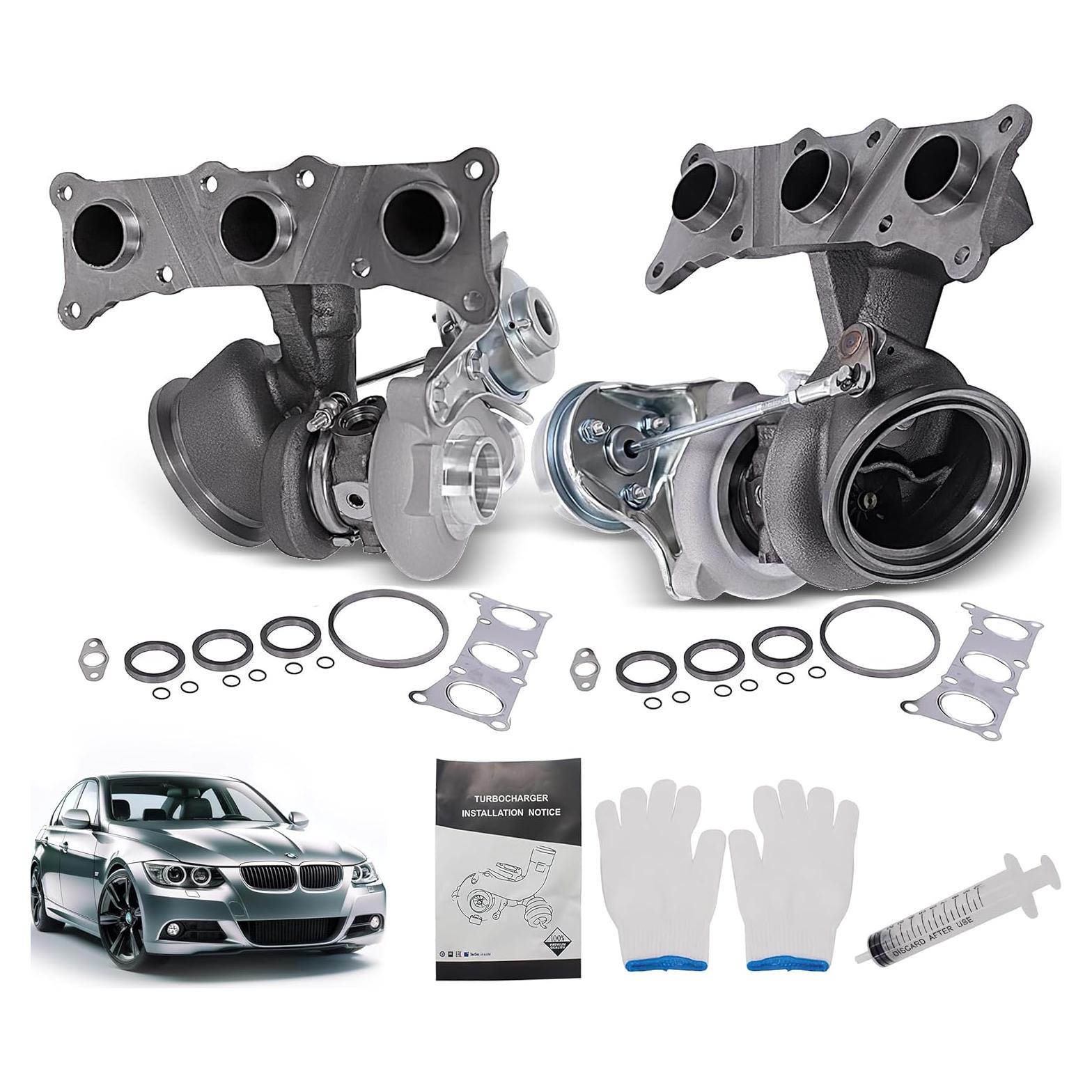 Turbocompresor Doble Topaz N54 TD03 para BMW 335i 2006-2010