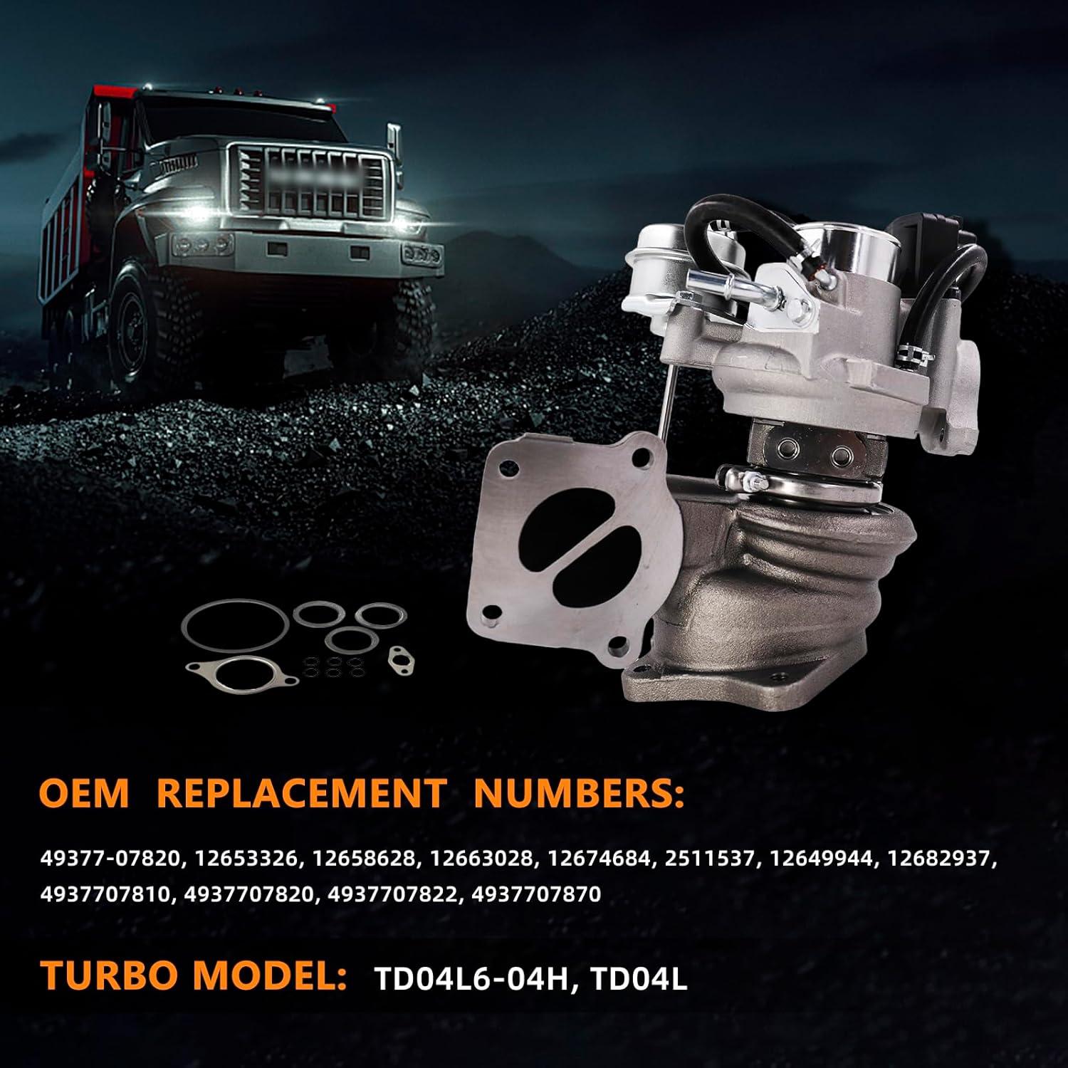 Turbocompresor TOPAZ TD04L 2.0L Compatible Chevy Buick 2014-2022