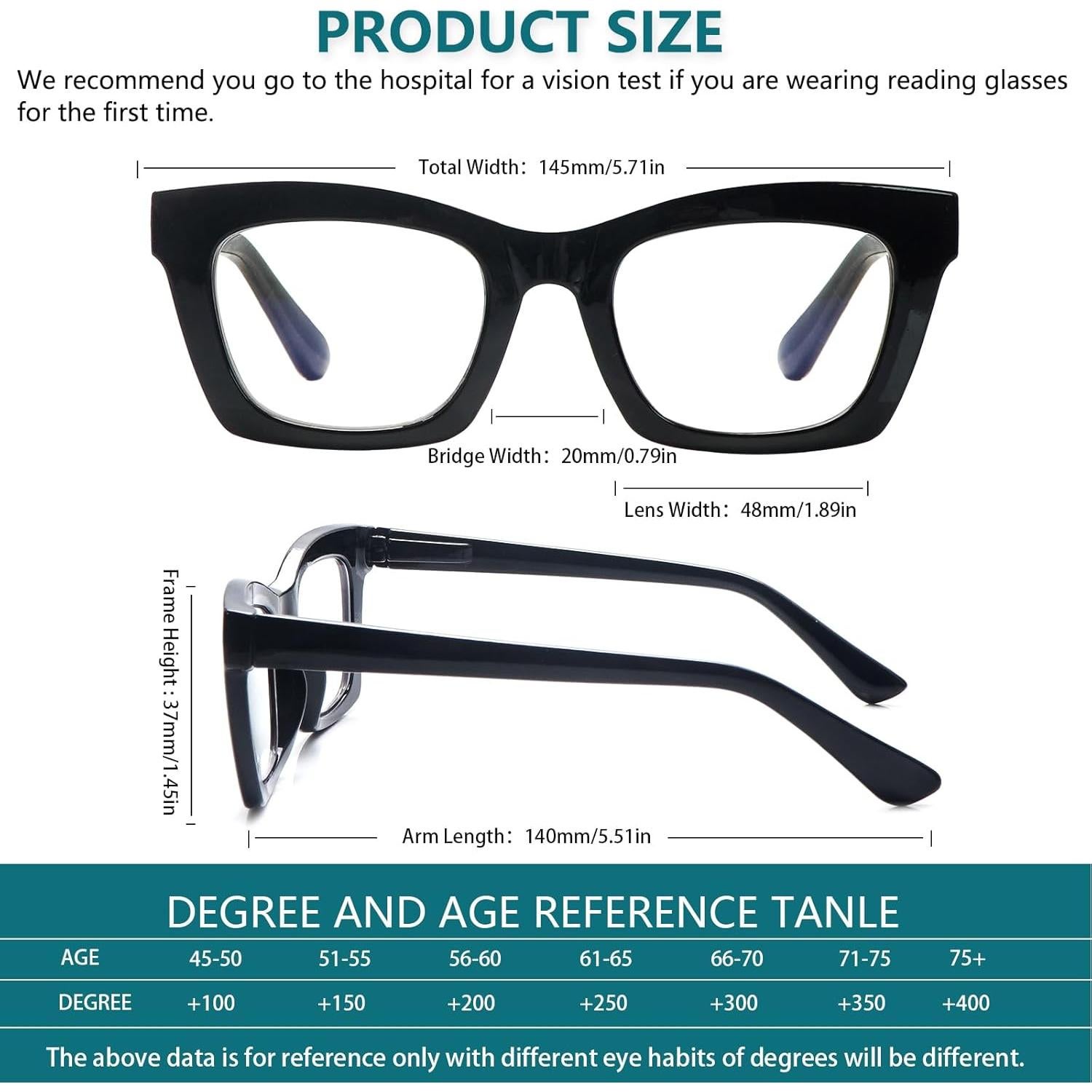 Gafas de Lectura SIGVAN 6 Pack Estilo Oprah 3.5x