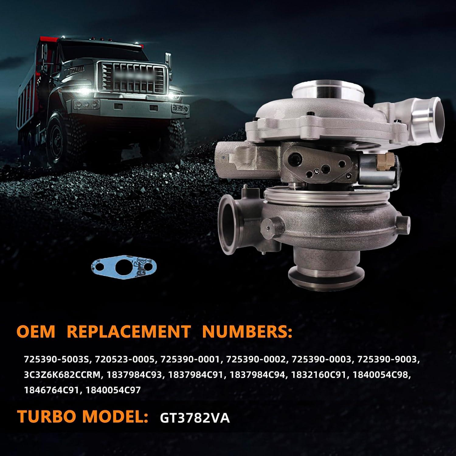 Turbocompresor TOPAZ GT3782VA para Ford F250 F350 6.0L Diesel