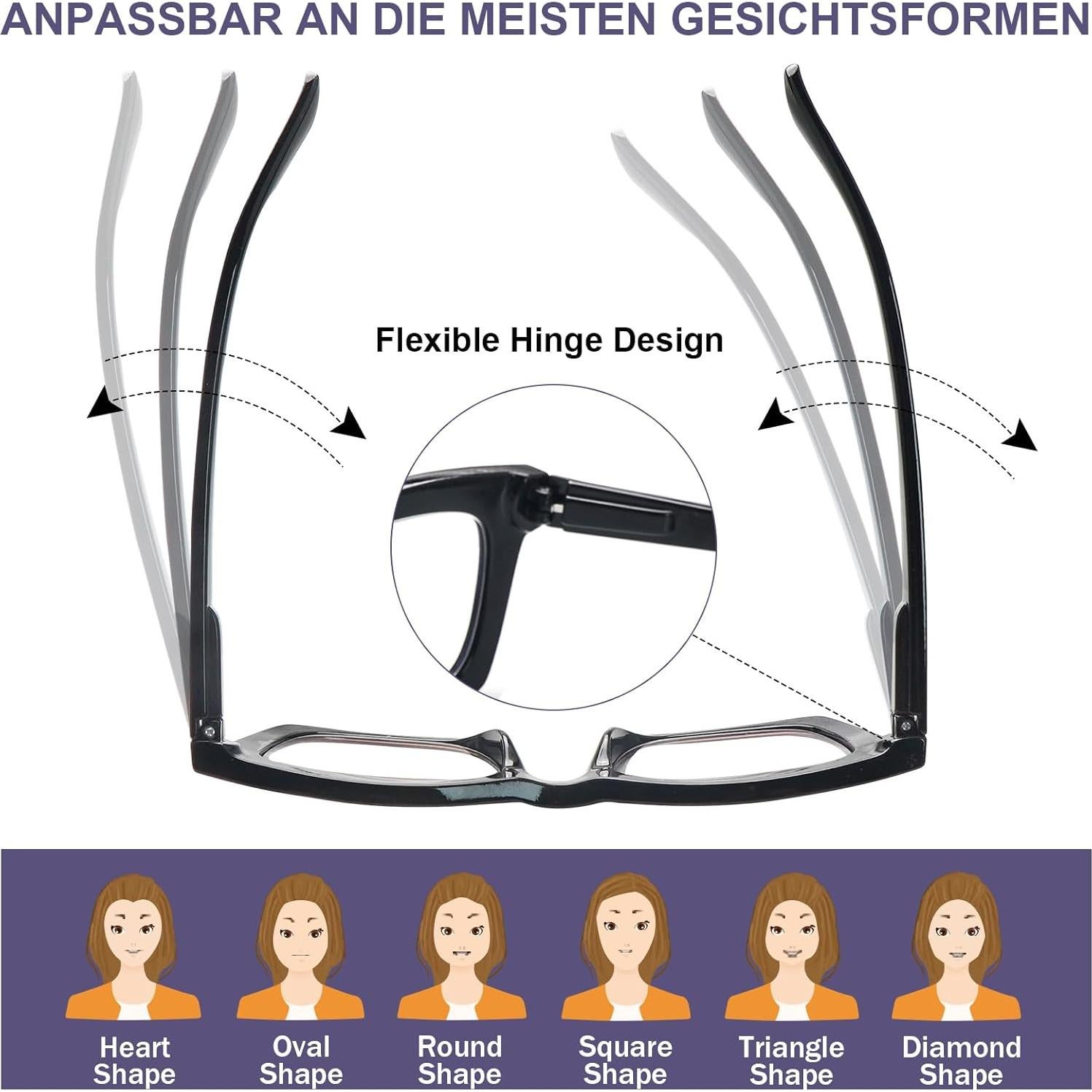 Gafas de Lectura SIGVAN 3 Piezas Estilo Oprah 3.5x