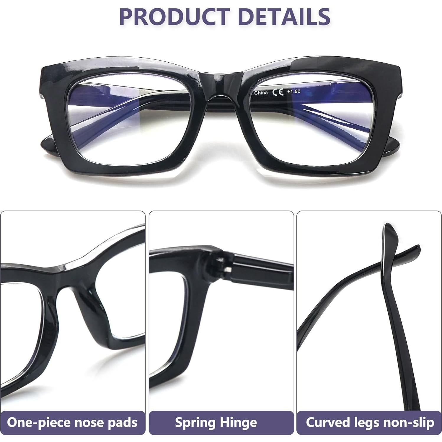 Gafas de Lectura SIGVAN 3 Pares Estilo Oprah con Filtro UV